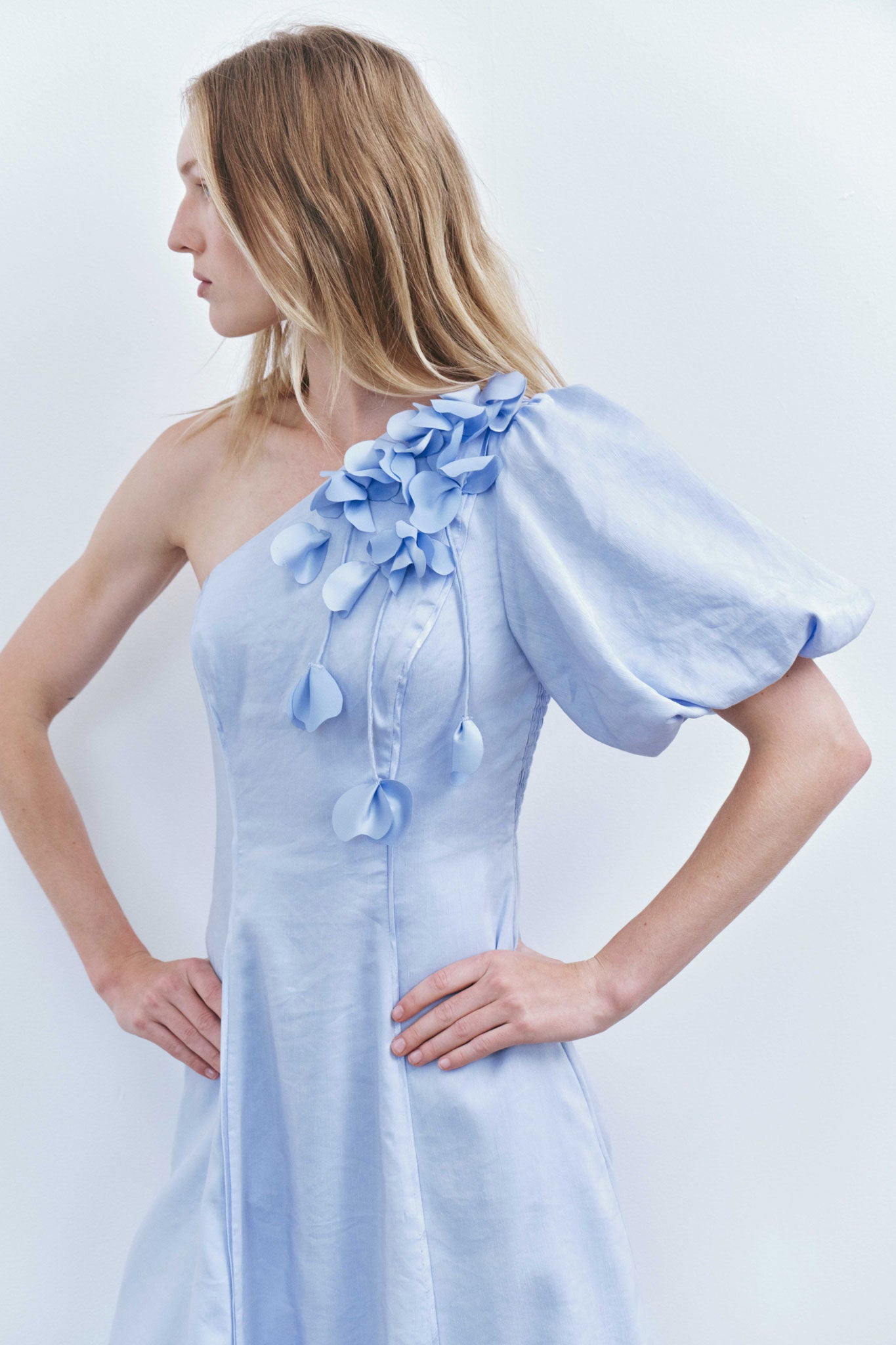 Camille Midi Dress-PALE BLUE / 4 Camille Midi Dress-PALE BLUE / 4