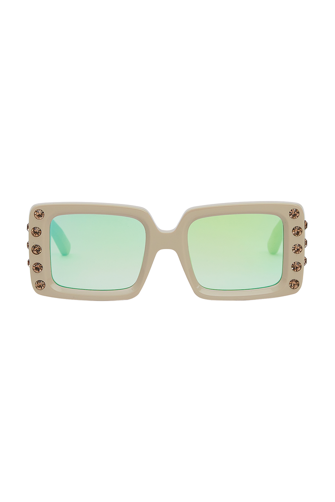 Aje X Local Supply The Square Embellished Sunglasses