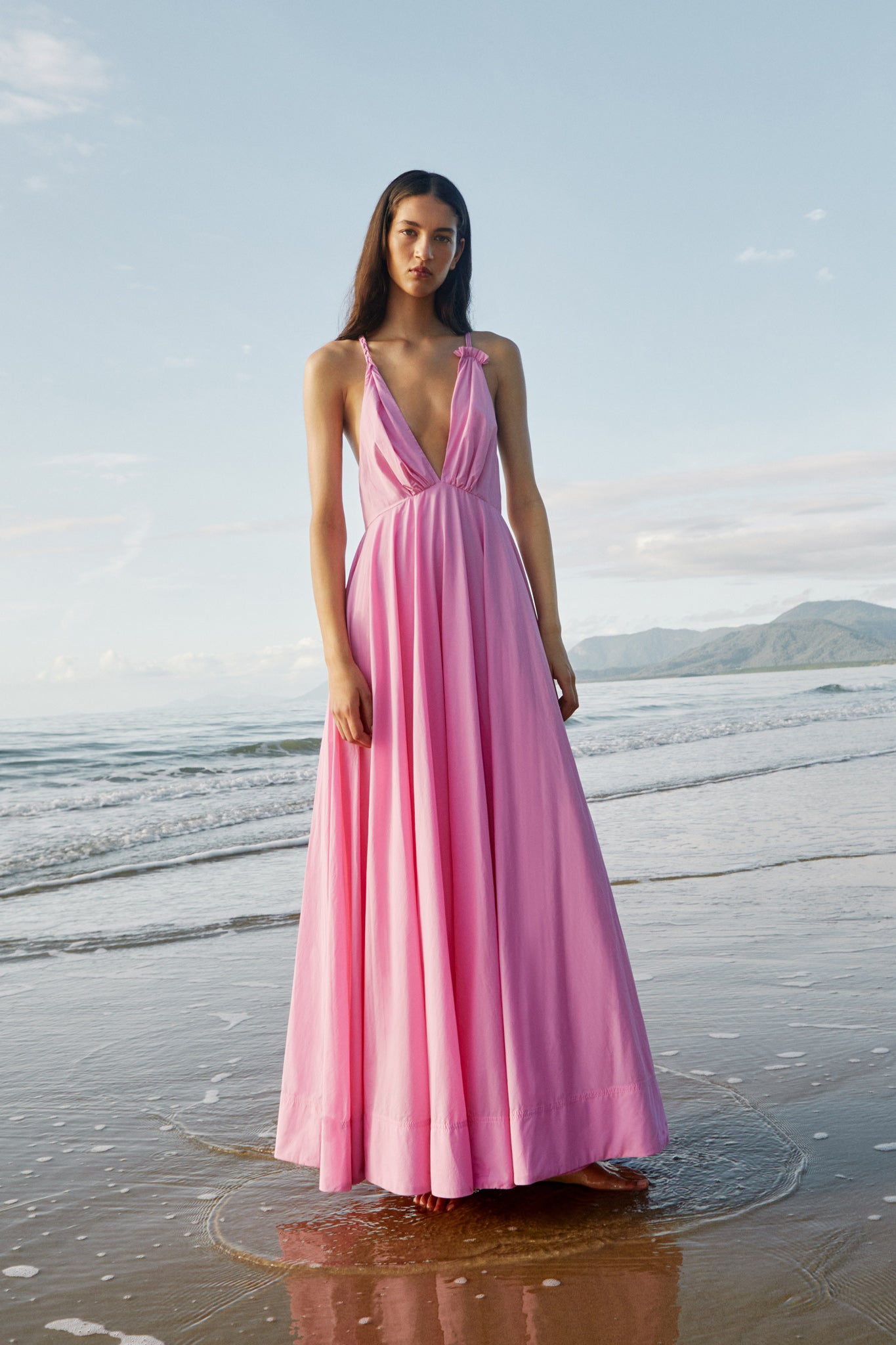Vellum Maxi Dress-CERISE PINK / 4 Vellum Maxi Dress-CERISE PINK / 4