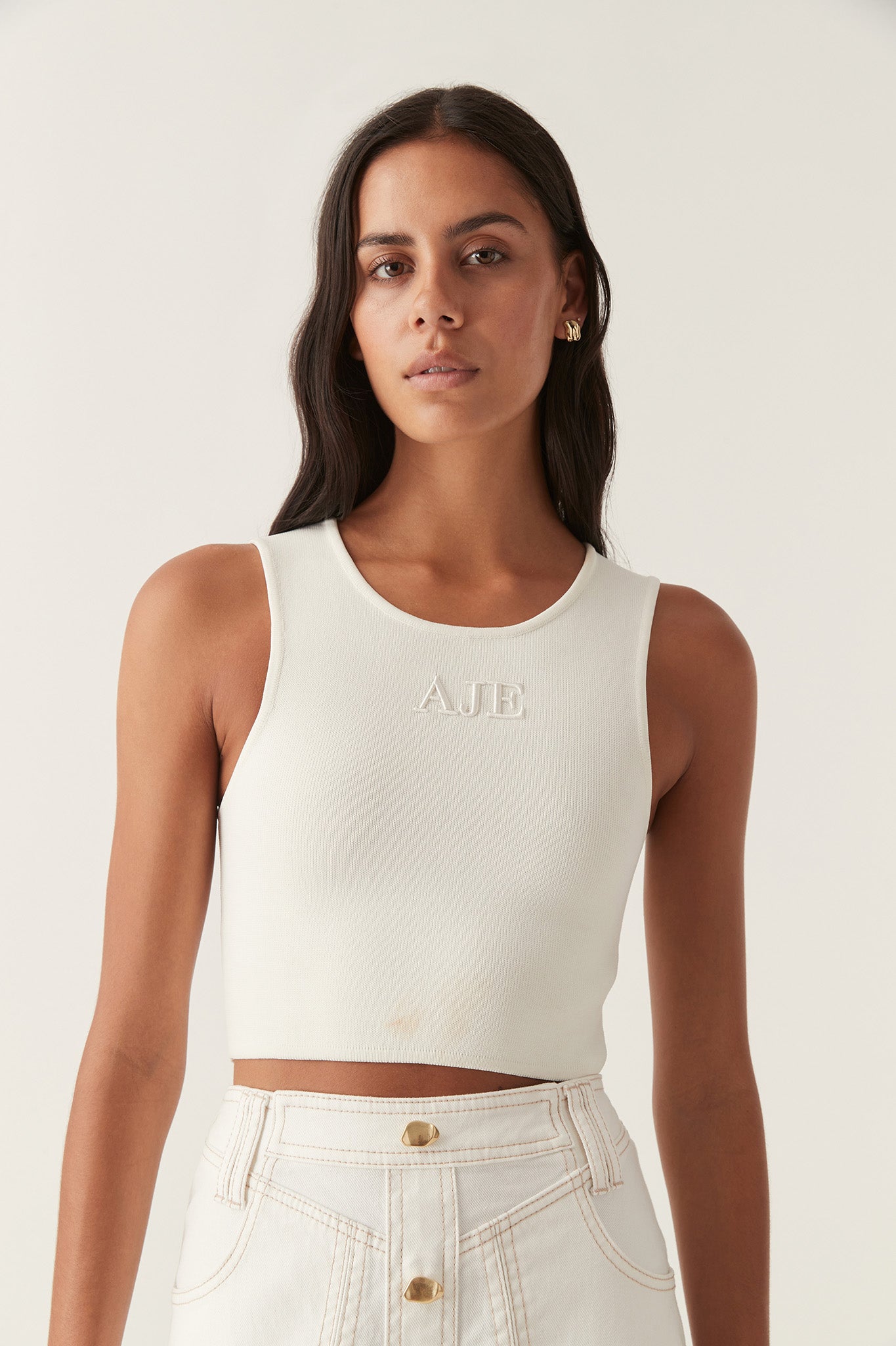 Ivory Rose Fuller Bust crop top with support and high waist shorts