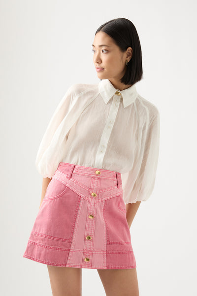 Forever 21 Button-Down Corduroy Skirt  Pink skirt outfits, Outfits,  Corduroy skirt outfit