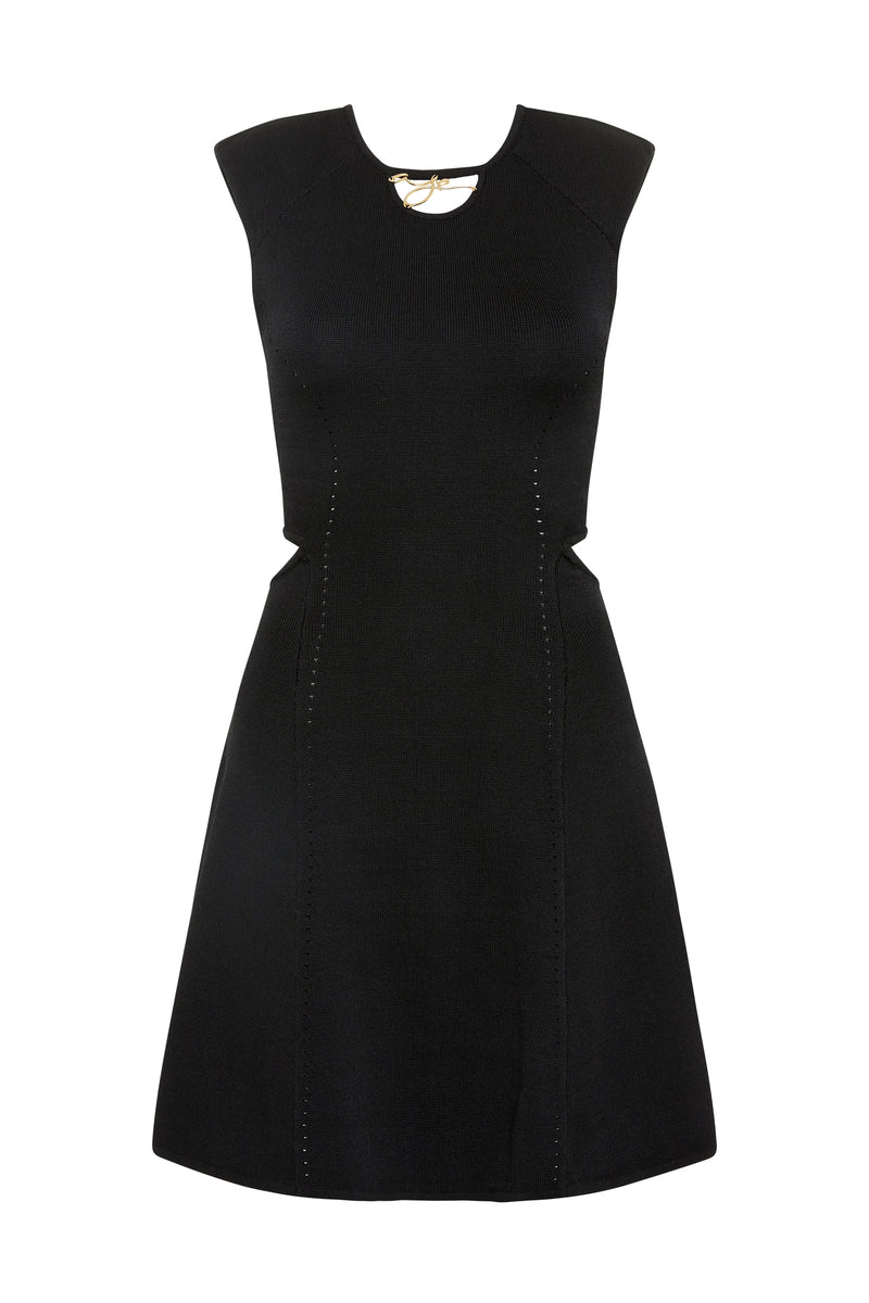 Lena Cut Out Knit Mini Dress | Black | Aje – Aje World