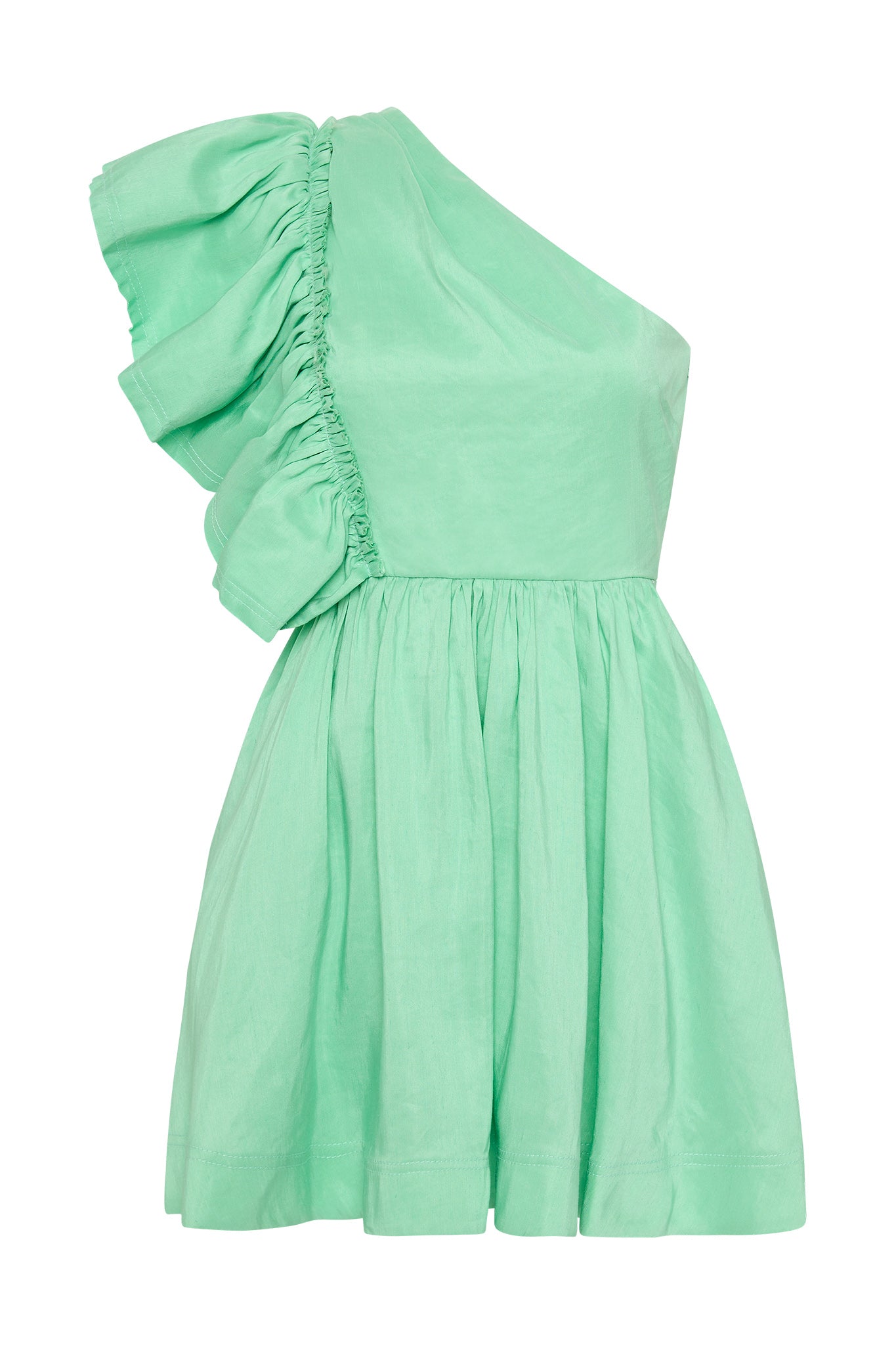 Aje whipstitch-embellished shirt dress - Green