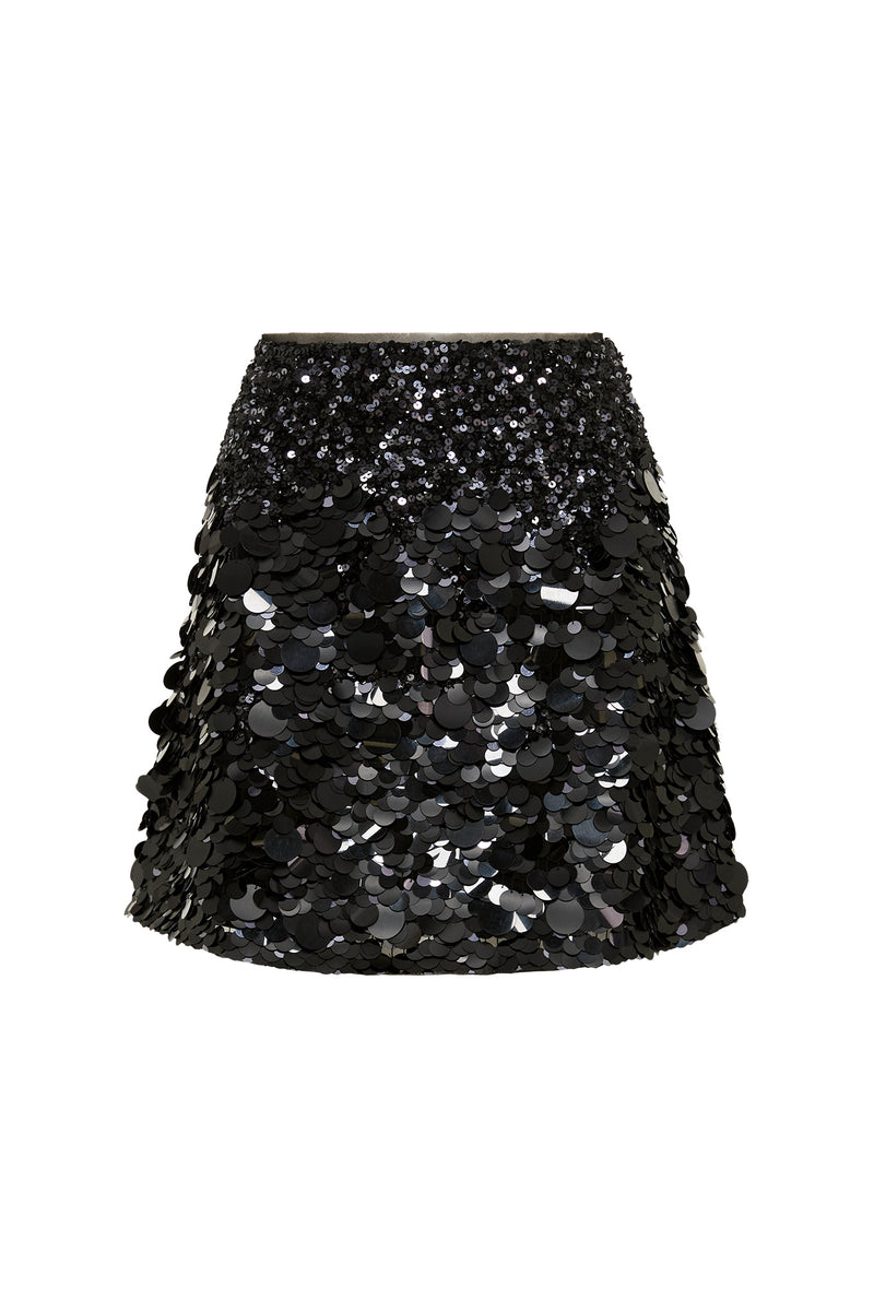 Cherie Sequin Mini Skirt | Black | Aje – Aje World