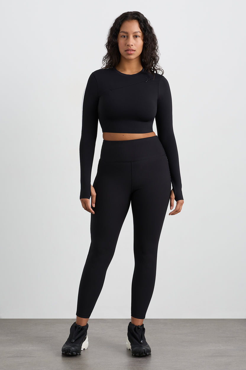 Dark Side LS Crop Top
