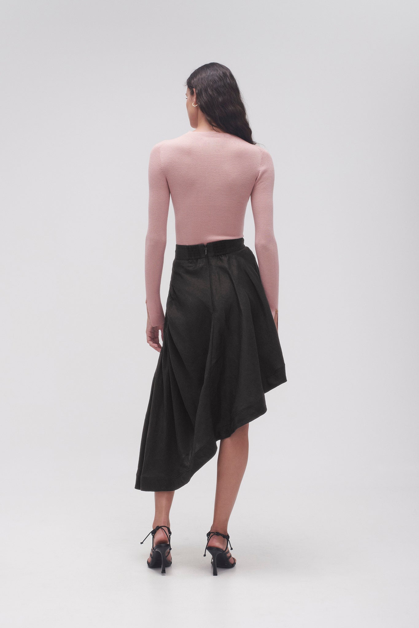 Memoir Asymmetric Midi Skirt