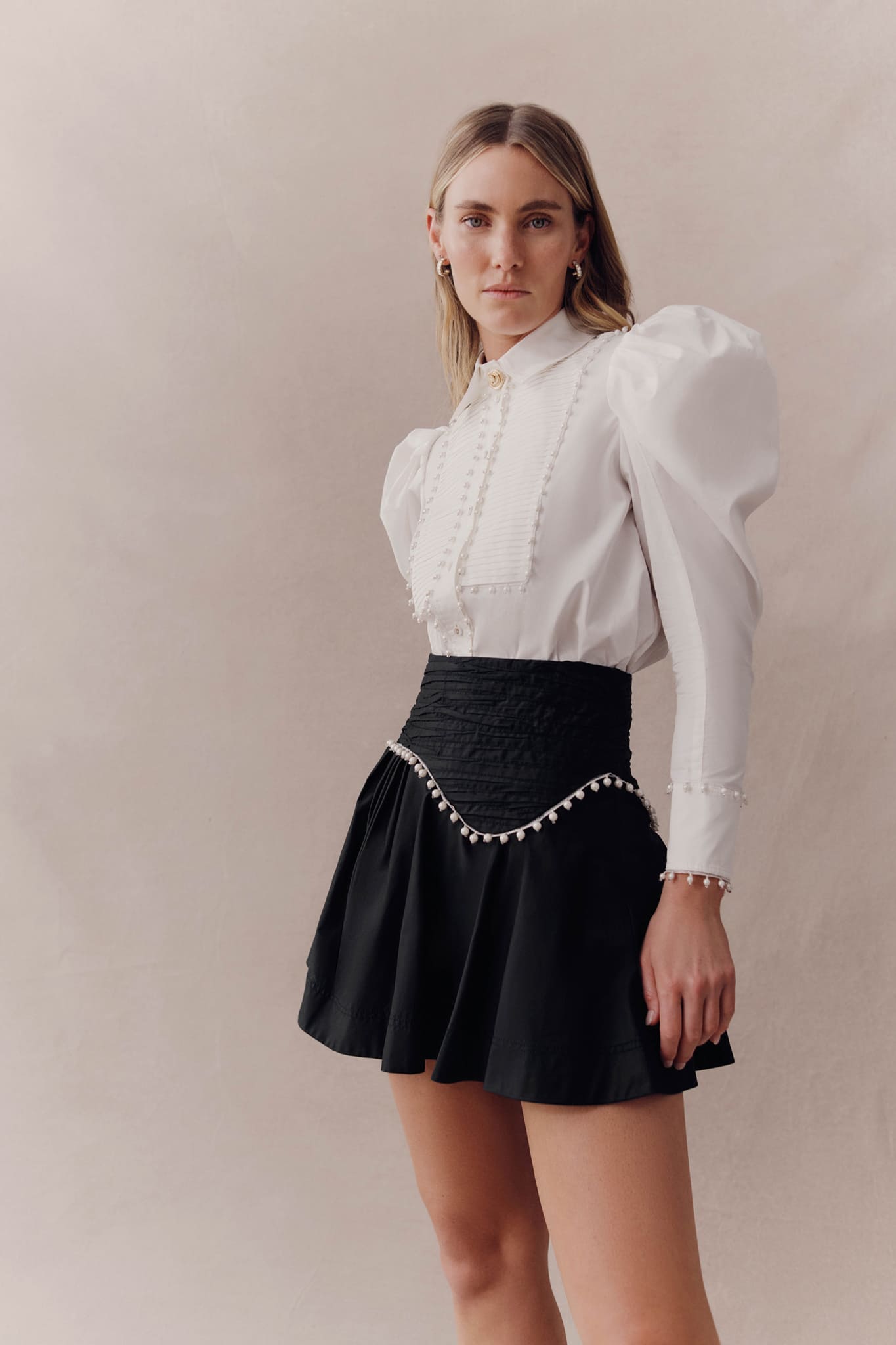 Victoria Faux Leather Skirt (Black) - Something For Me​​