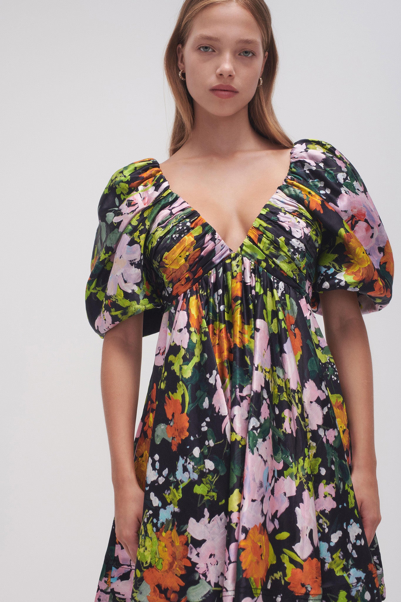 aje gabrielle plunge mini dress Aje Gabrielle Plunge Mini Dress in Spearmint Blue