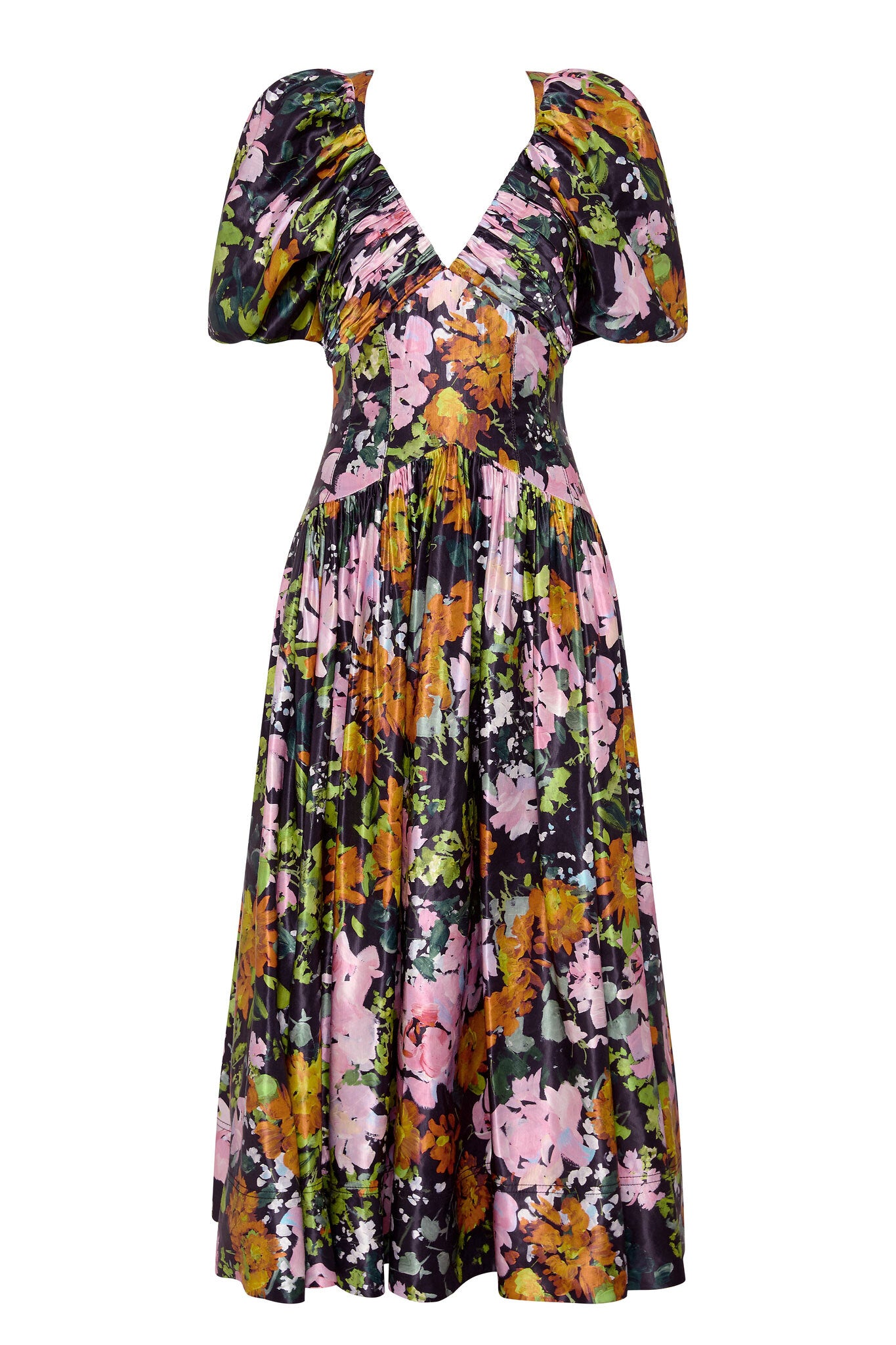 aje gabrielle midi dress Aje. Gabrielle Plunge Midi Dress