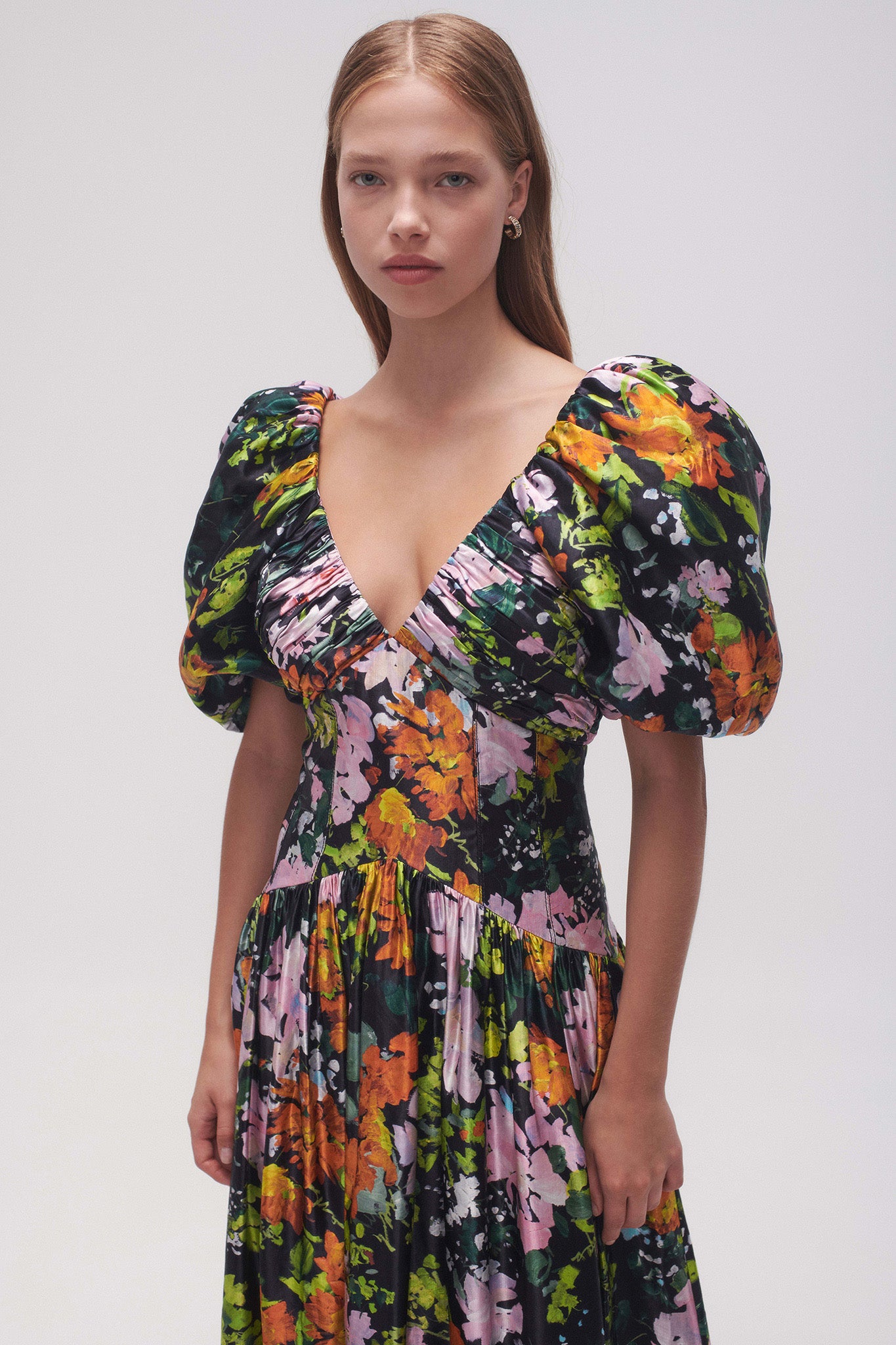 aje gabrielle plunge midi dress Aje. Gabrielle Plunge Midi Dress