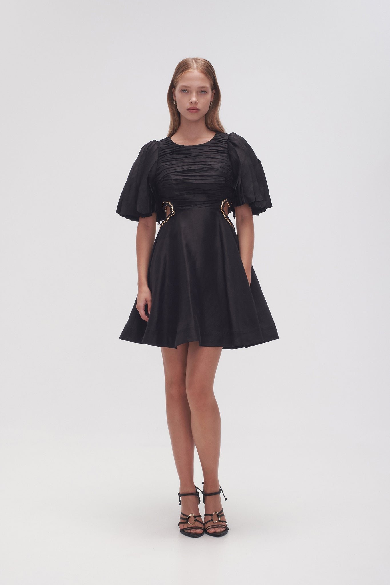 Monica Chain Link Mini Dress | Black | Aje Aje International Monica Chain Link Mini Dress | Black | Aje Aje International