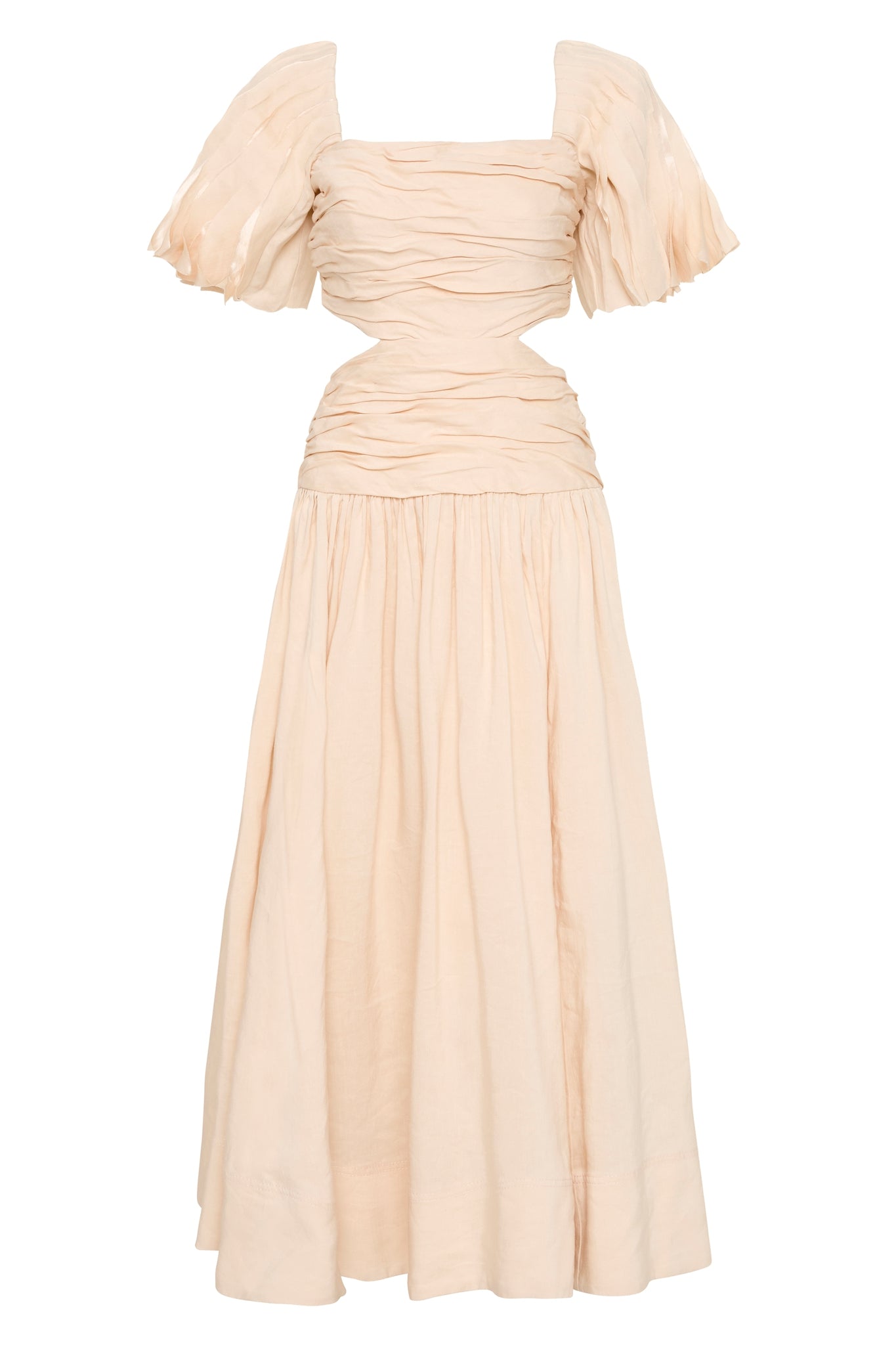 aje cream dress Voyager Maxi Dress