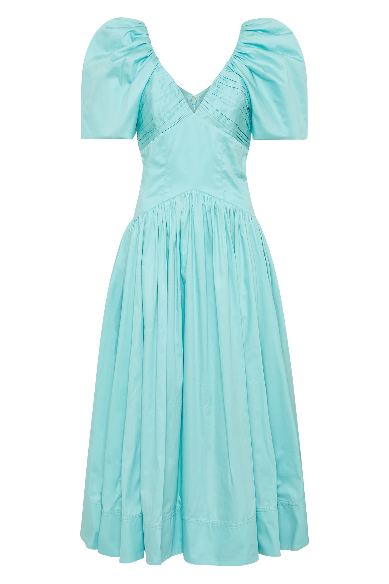Gabrielle Plunge Midi Dress | Spearmint Blue | Aje – Aje World