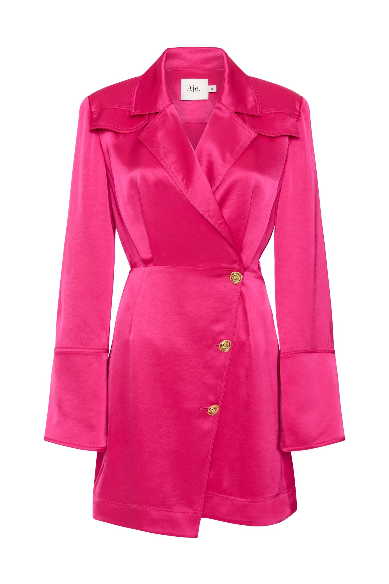 hot pink aje dress Pandorea Layered Mini Dress-FUCHSIA ROSE / 12
