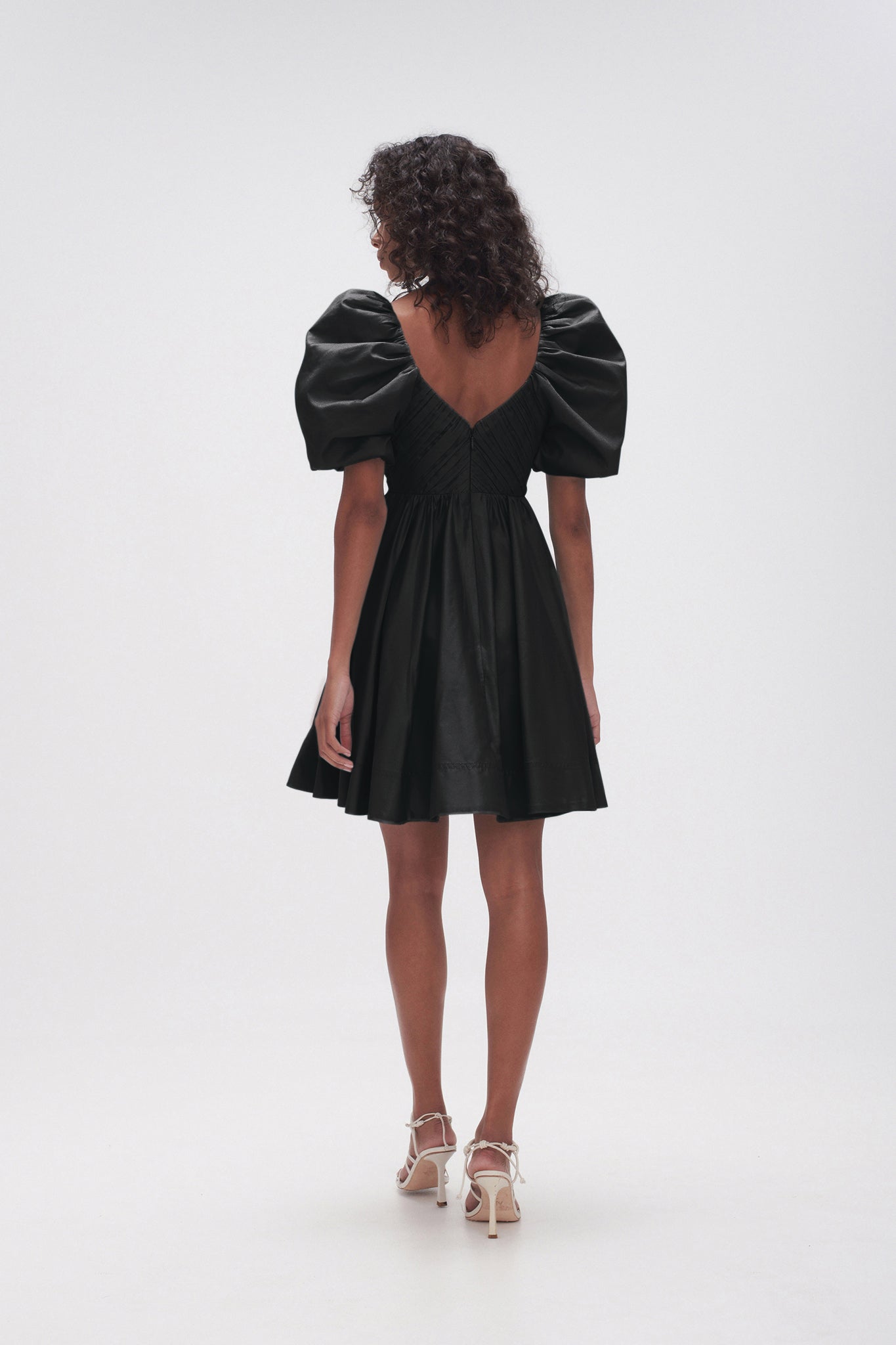 aje gabrielle plunge mini dress Gabrielle Plunge Mini Dress-BLACK / 4