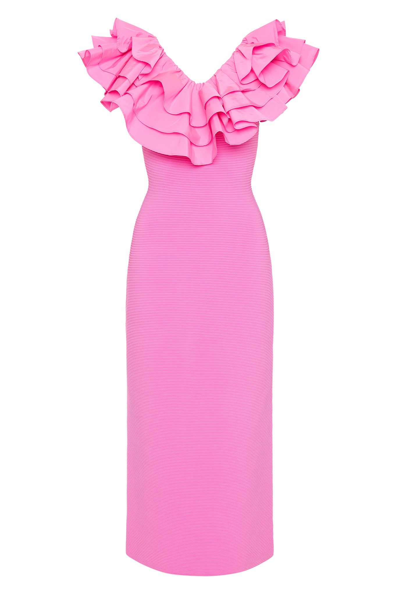 aje pink ruffle dress Aje Athena Ruffled Mini Dress | Pink