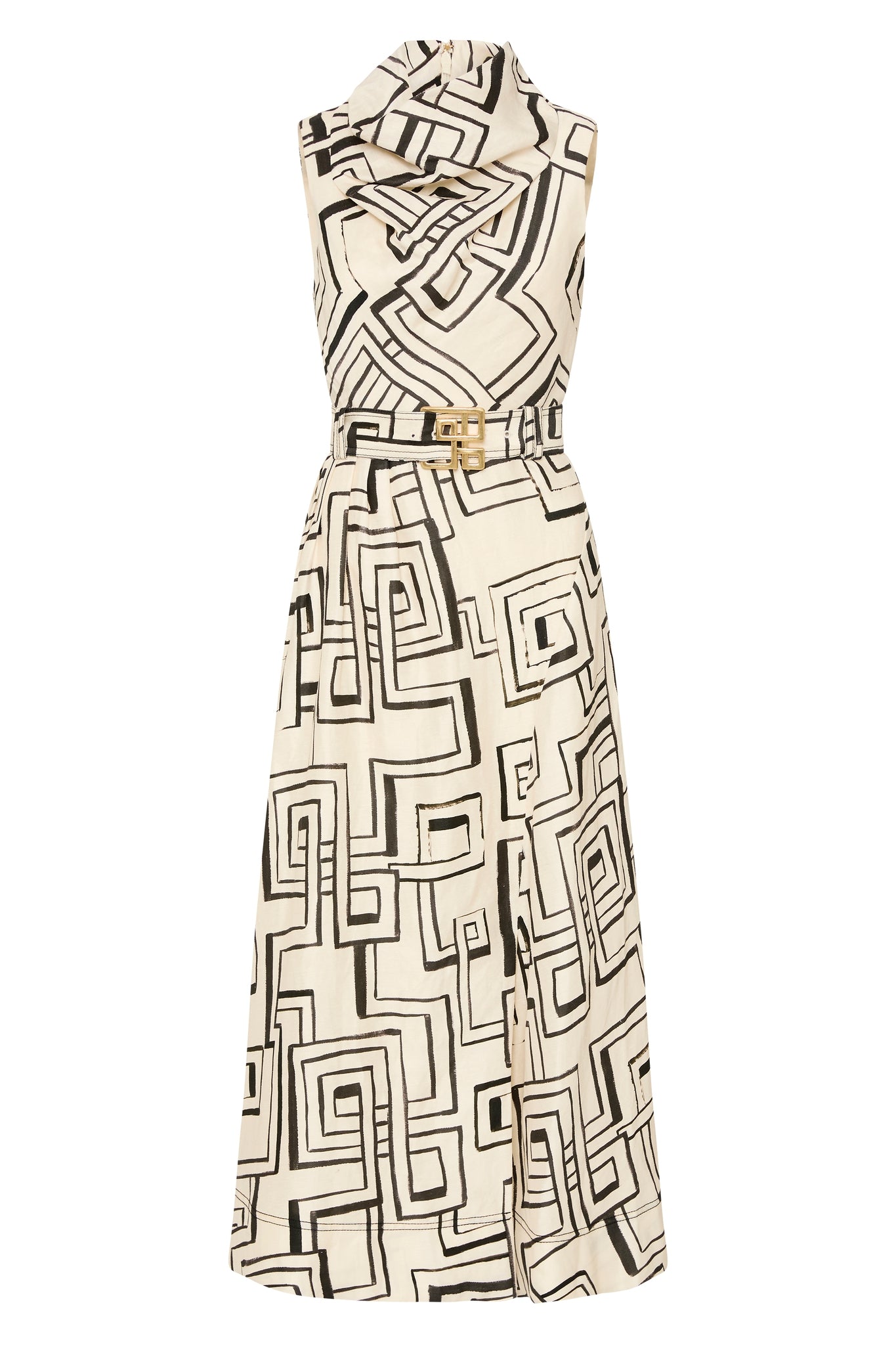 amity midi dress AJe amity cowl midi dress abstract penrose AU16/US12