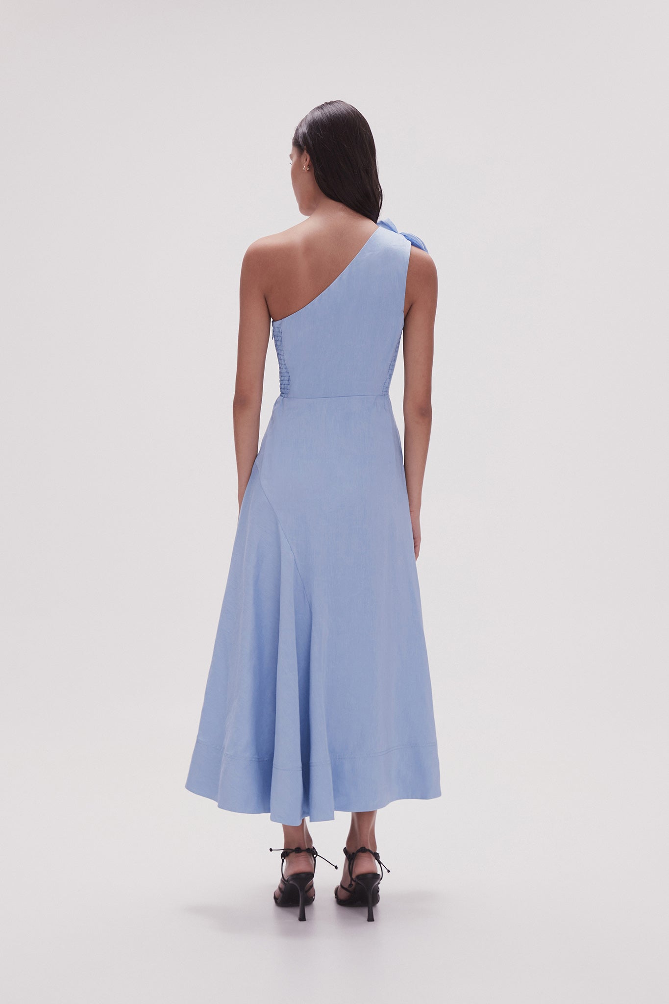 Adelia Ruffle Midi Dress | Light Sky Blue Adelia Ruffle Midi Dress | Light Sky Blue