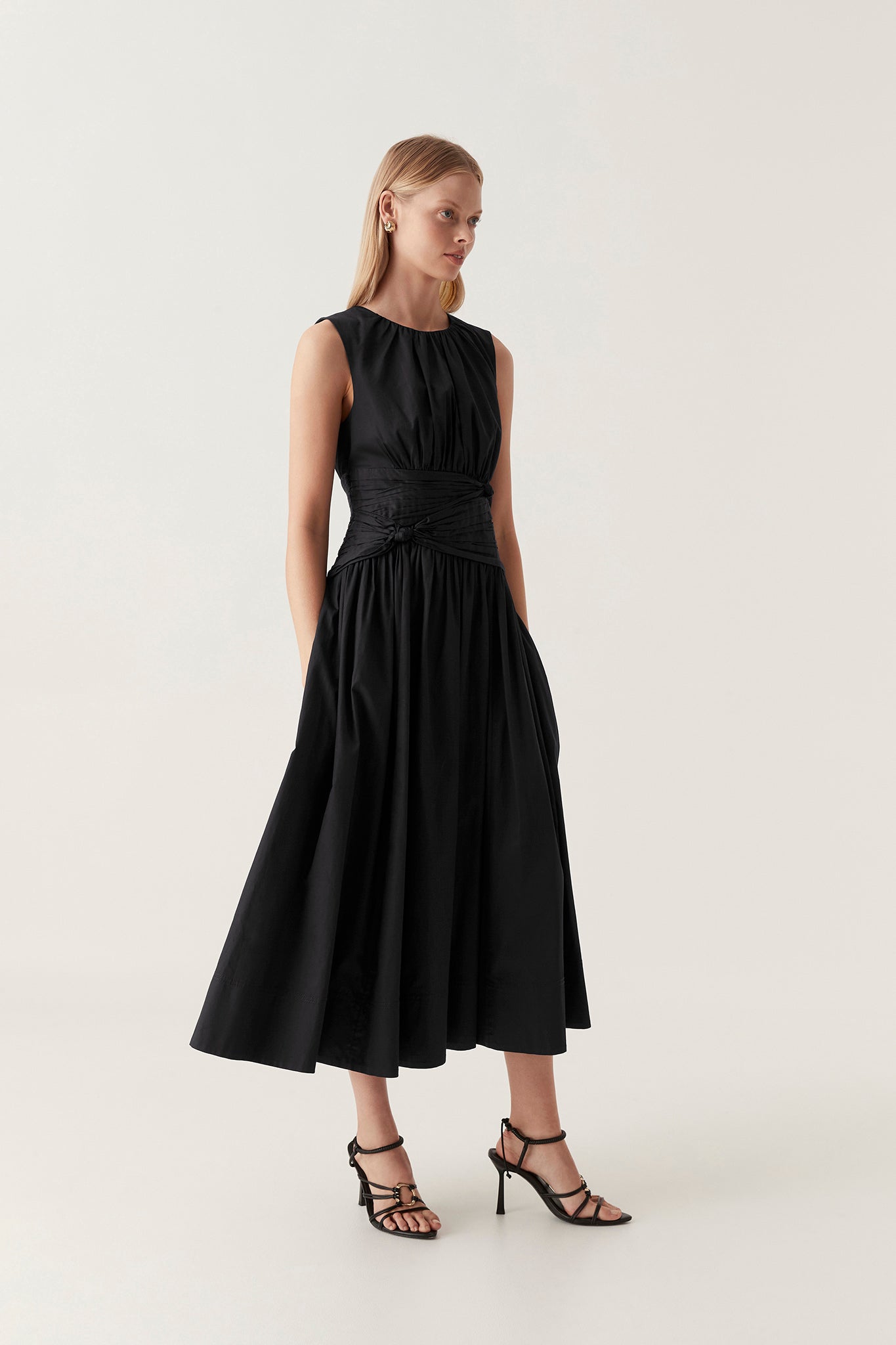Girl Can't Help It Black Off-the-Shoulder Midi Dress | Chic black dress, Midi  dress with sleeves, Midi dress