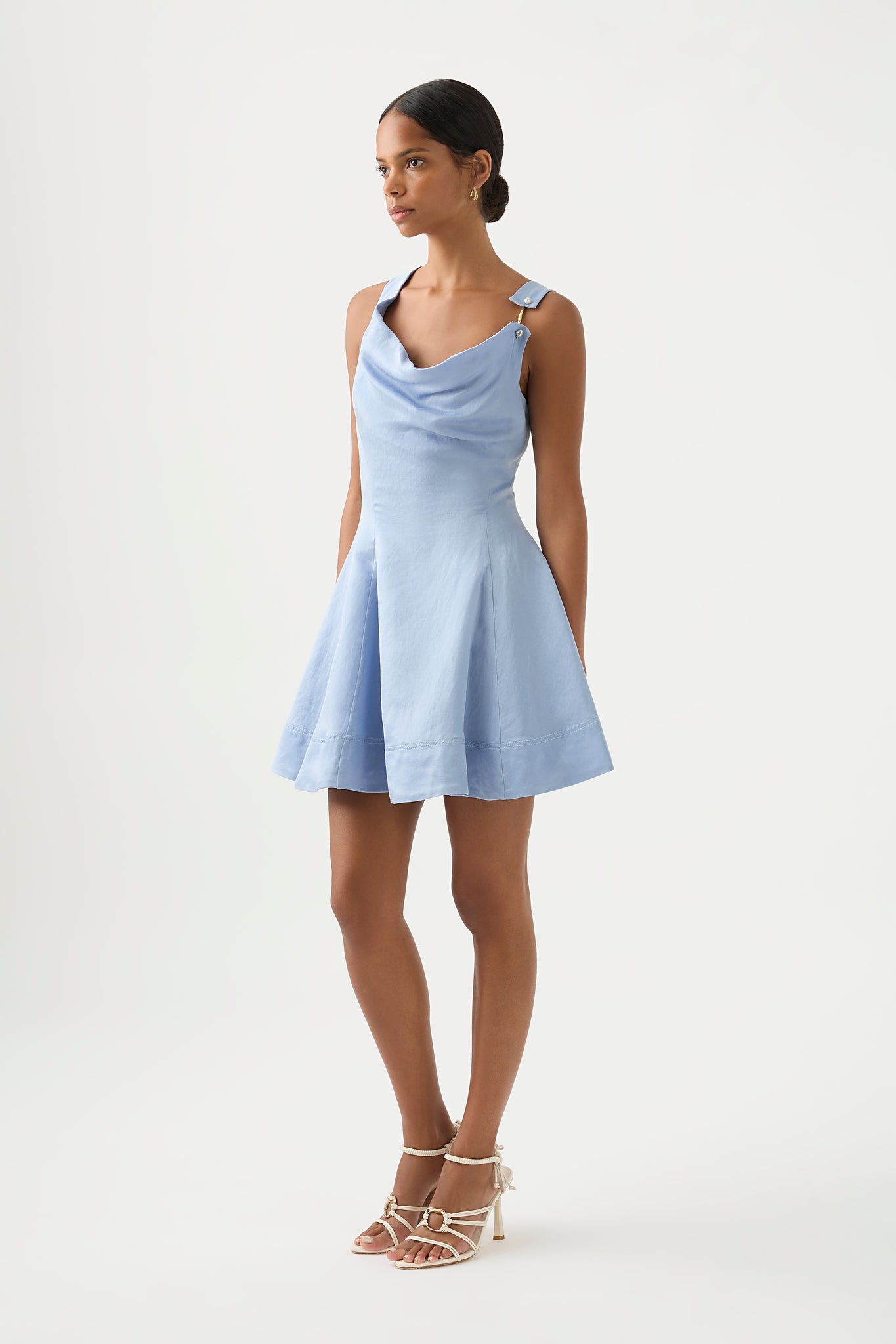 Mermaid Royal Blue Satin Slit Dress – Lisposa