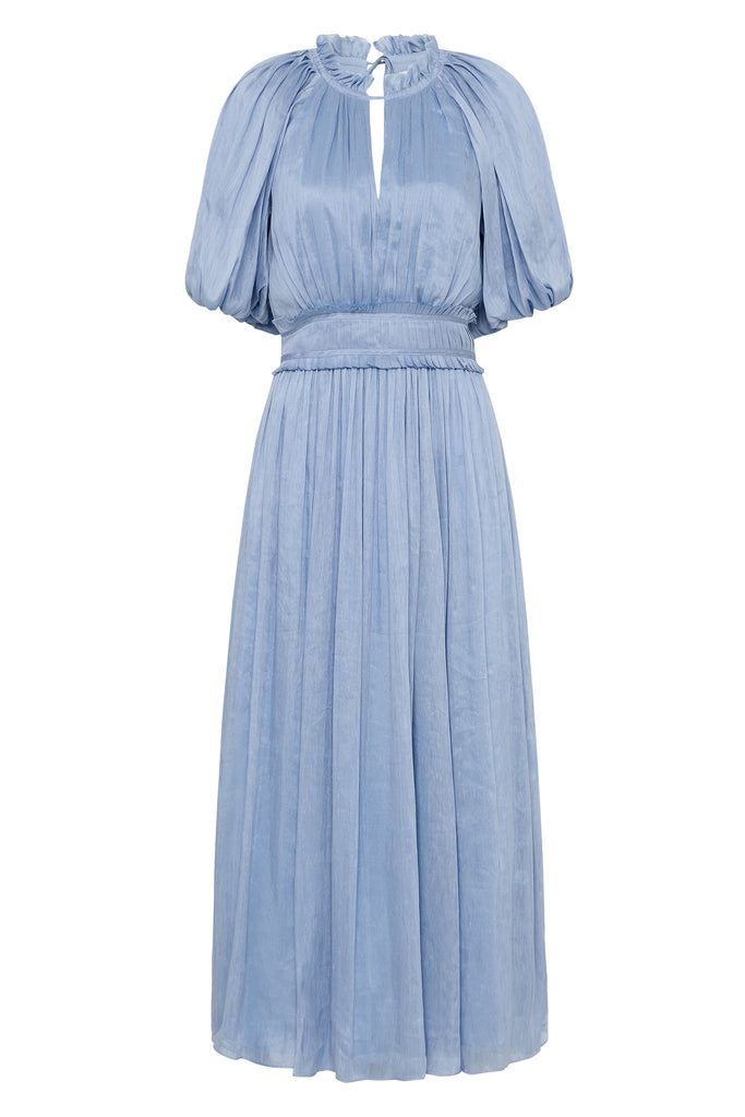 Elysium Blouson Midi Dress | Steel Blue | Aje – Aje ROW
