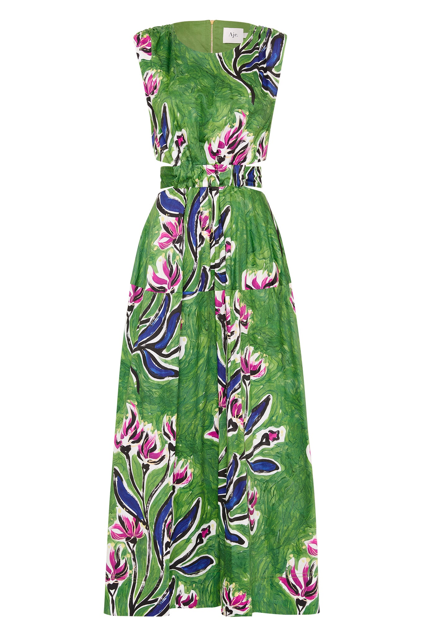 Zorina Tie Midi Dress-NATIVE GUMNUT FLORAL / 4 Zorina Tie Midi Dress-NATIVE GUMNUT FLORAL / 4