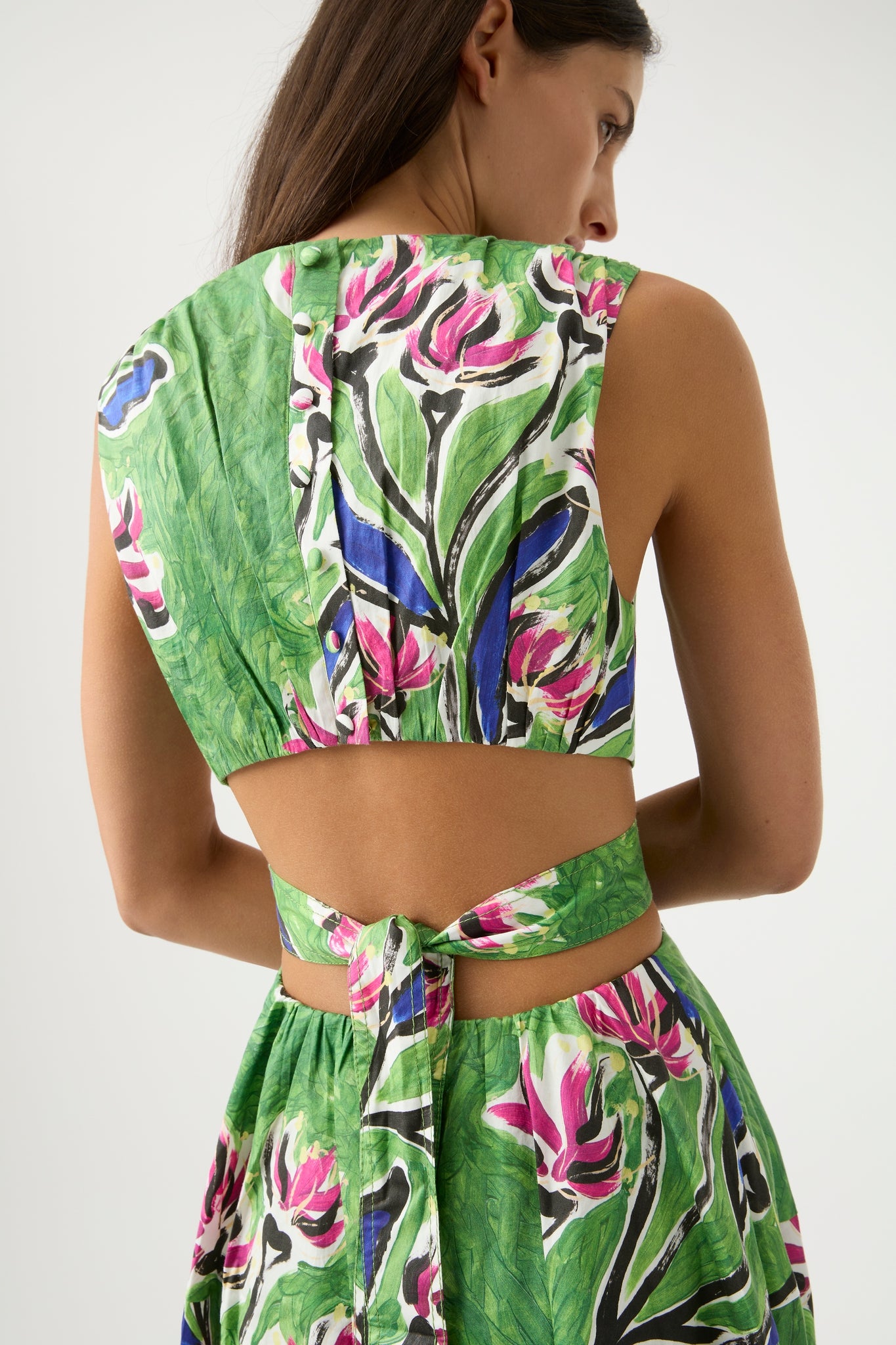 Zorina Tie Midi Dress-NATIVE GUMNUT FLORAL / 4 Zorina Tie Midi Dress-NATIVE GUMNUT FLORAL / 4