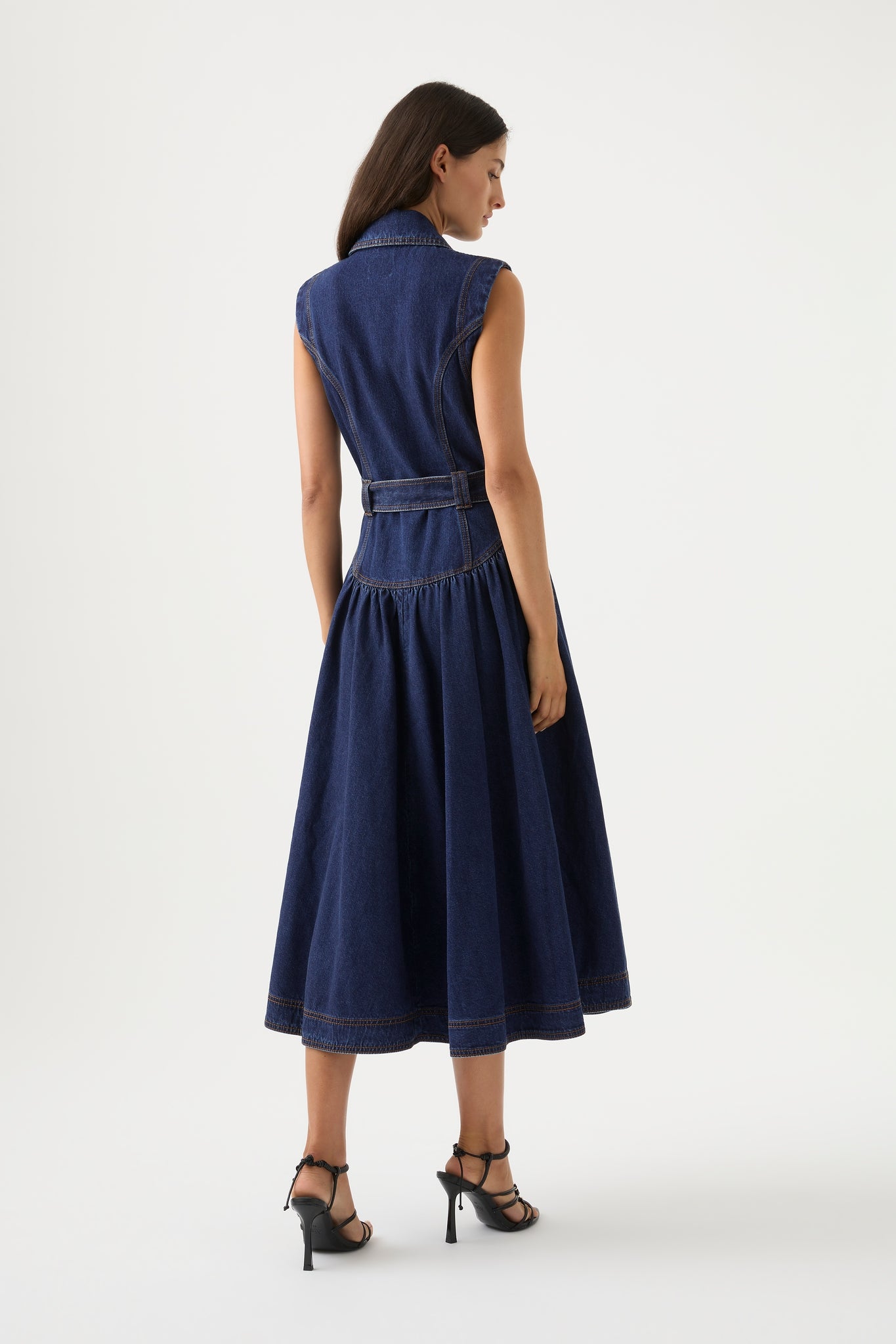 Women's Denim Midi Dress | Women's Clearance | Abercrombie.com