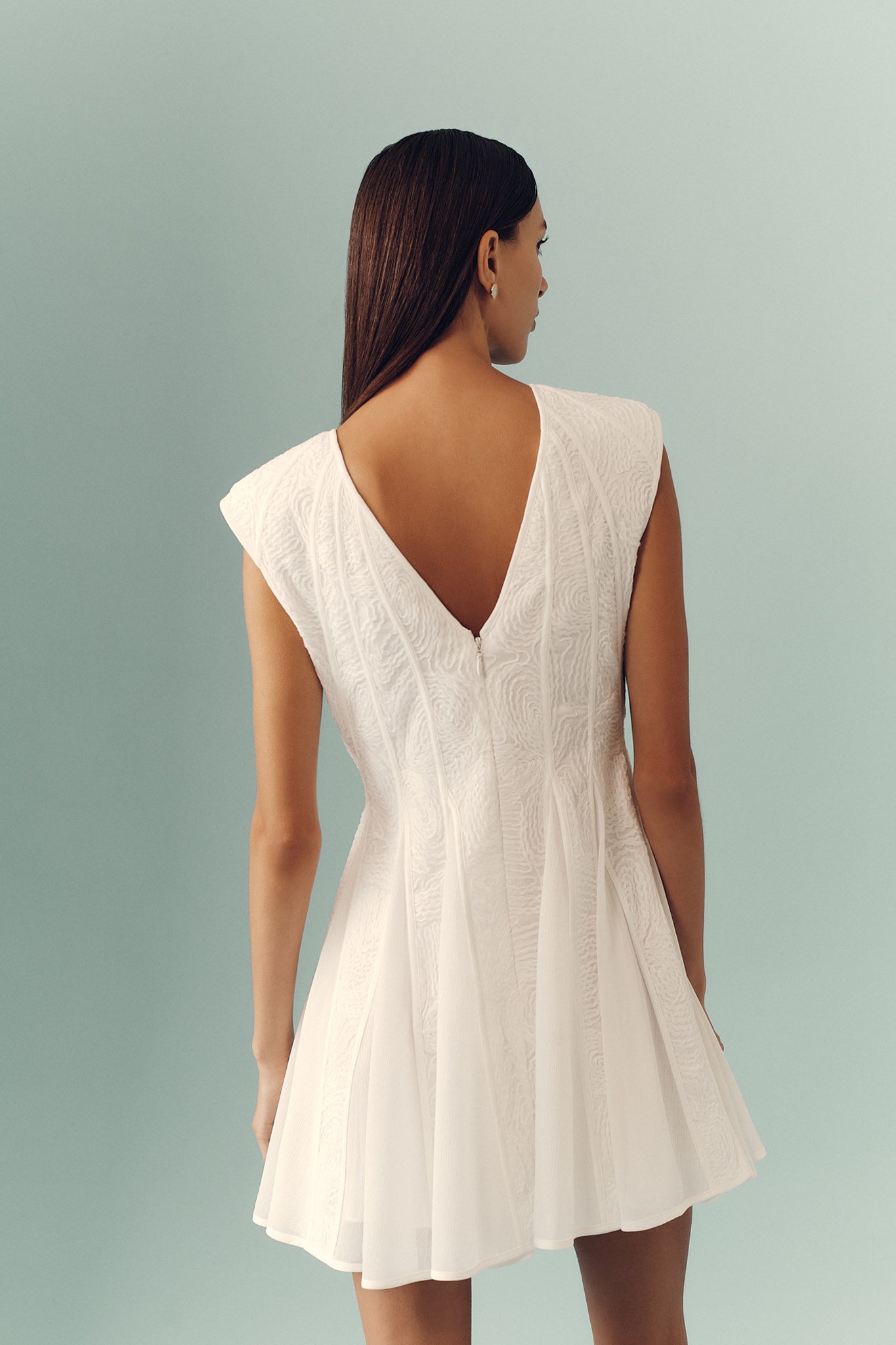 aje soleil lace midi dress Soleil Blouson Lace Midi Dress | Black