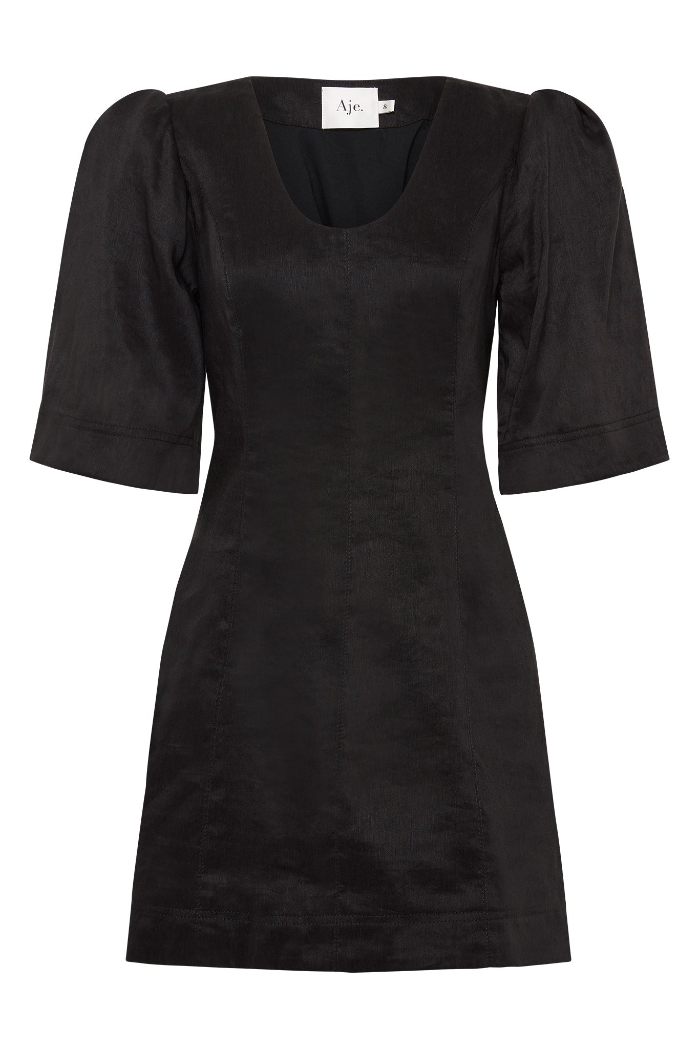 aje hunter twisted mini dress Hunter Twisted Mini Dress-BLACK / 4