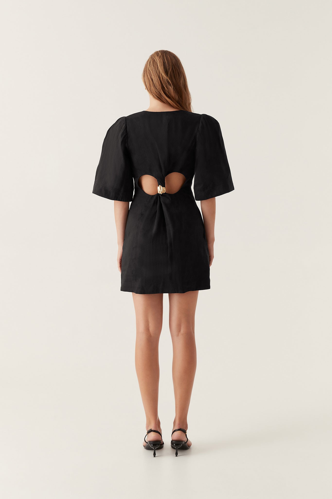 hunter twisted mini dress Hunter Twisted Mini Dress-BLACK / 4