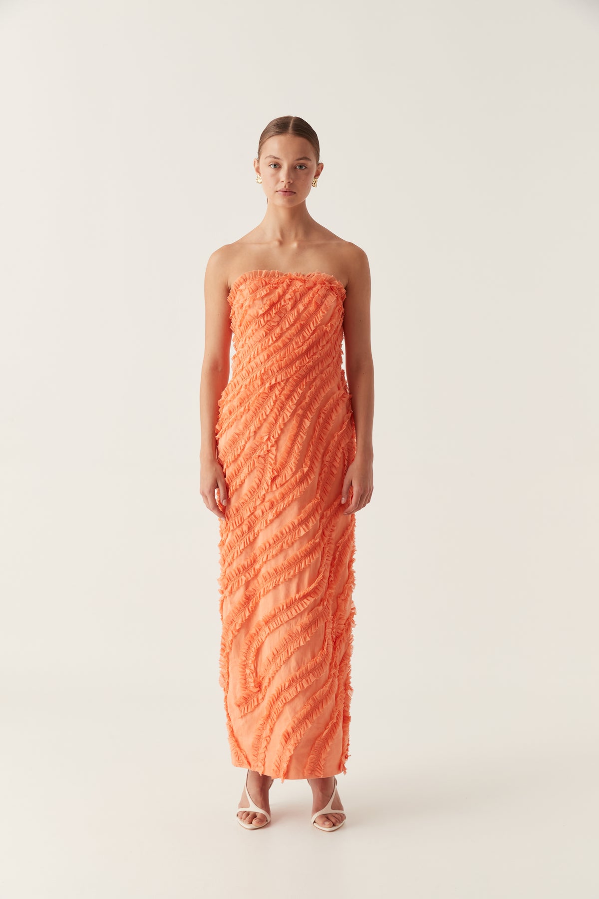 aje orange fringe dress Terrene Frill Maxi Measurements from size S Target's new Kate Spade Color:Forest Green* endofseason               23