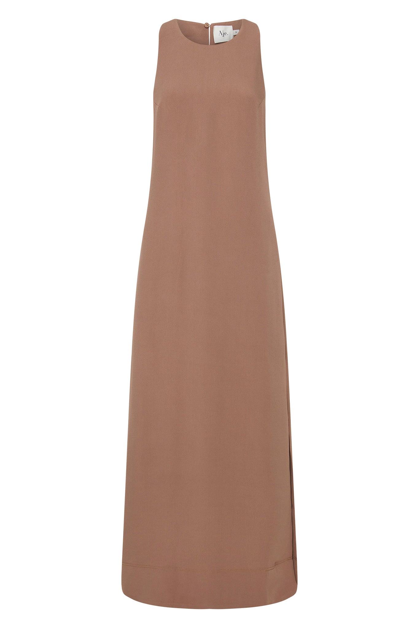 aje chocolate brown dress Aje Chocolate Brown Bubble Dress