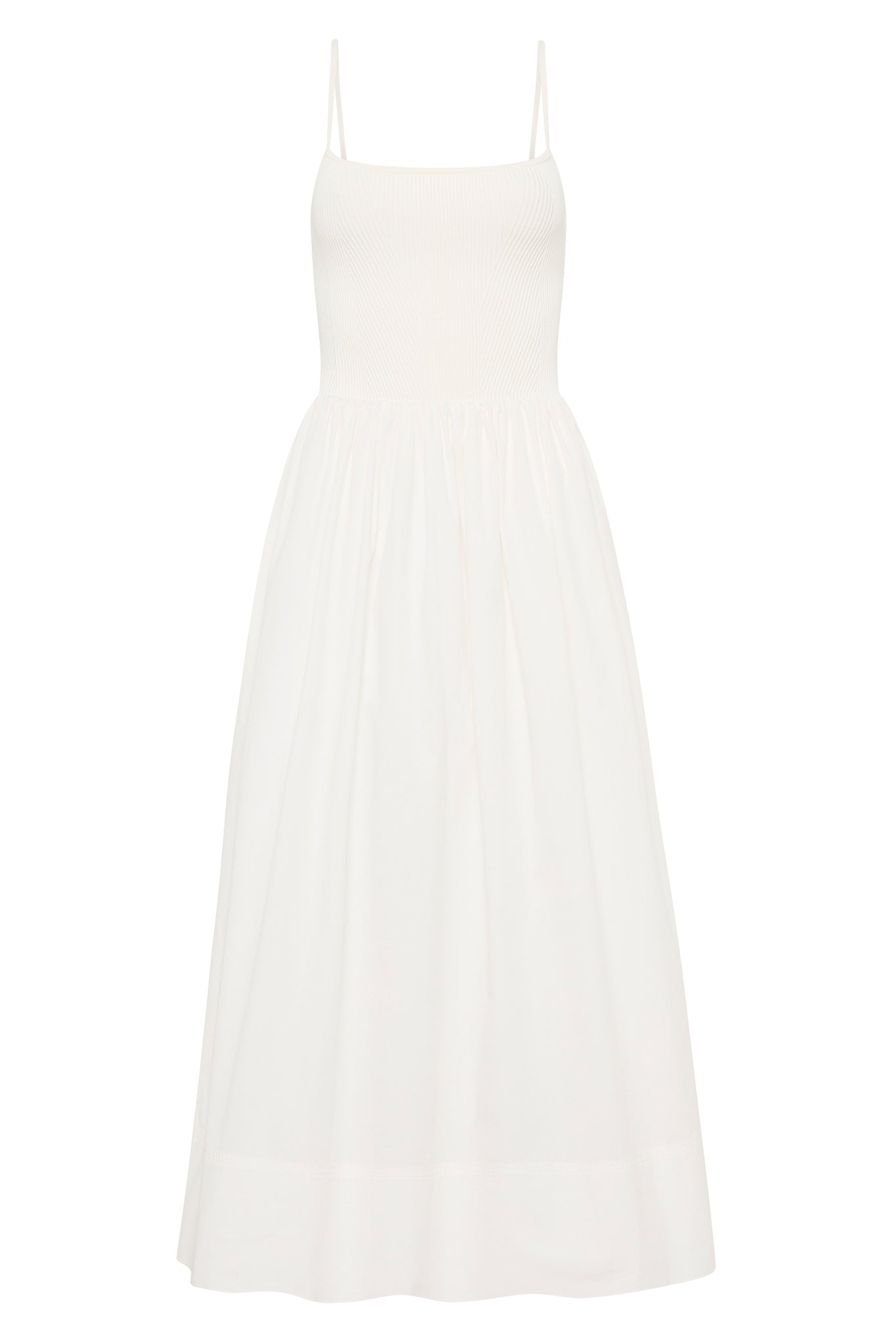 aje danica tie back midi dress Danica Tie Back Midi Dress-IVORY / XL
