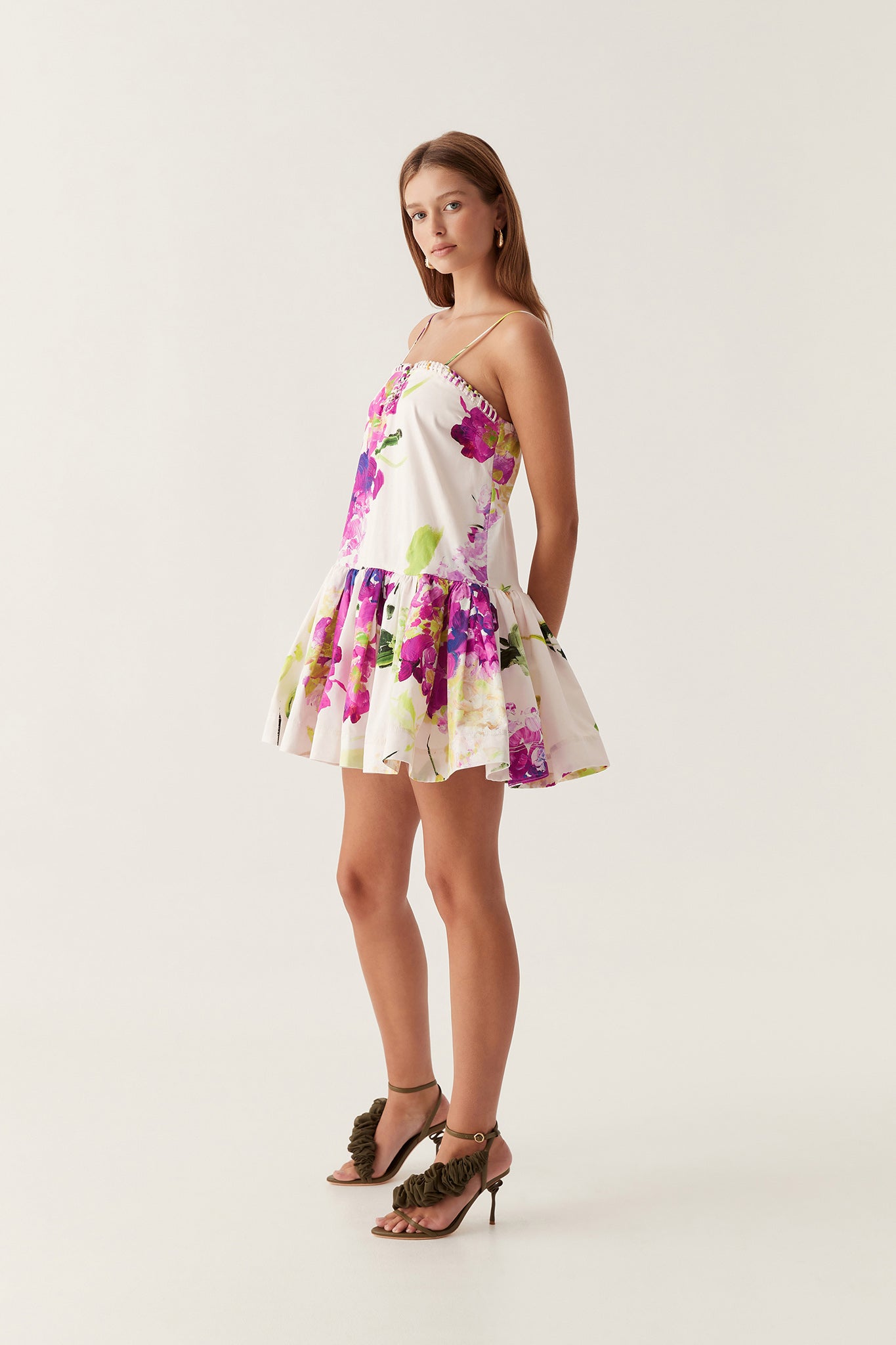 aje willow sweetheart mini dress Willow Sweetheart Mini Dress | Ivory