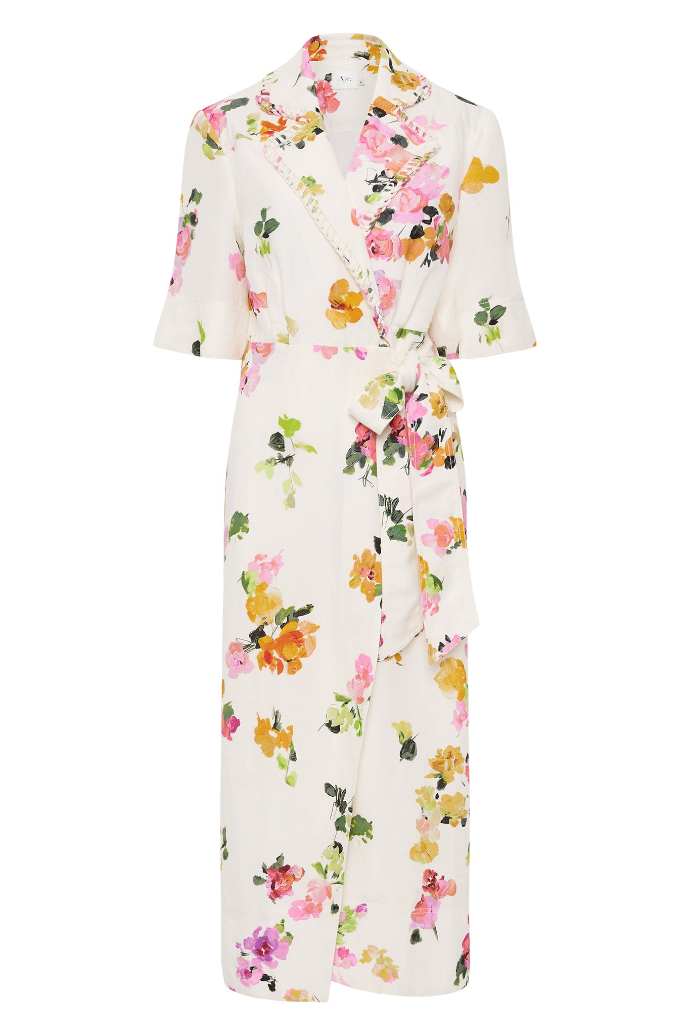 Tabitha Wrap Front Midi Dress | Scattered Floral | Aje Aje International Tabitha Wrap Front Midi Dress | Scattered Floral | Aje Aje International
