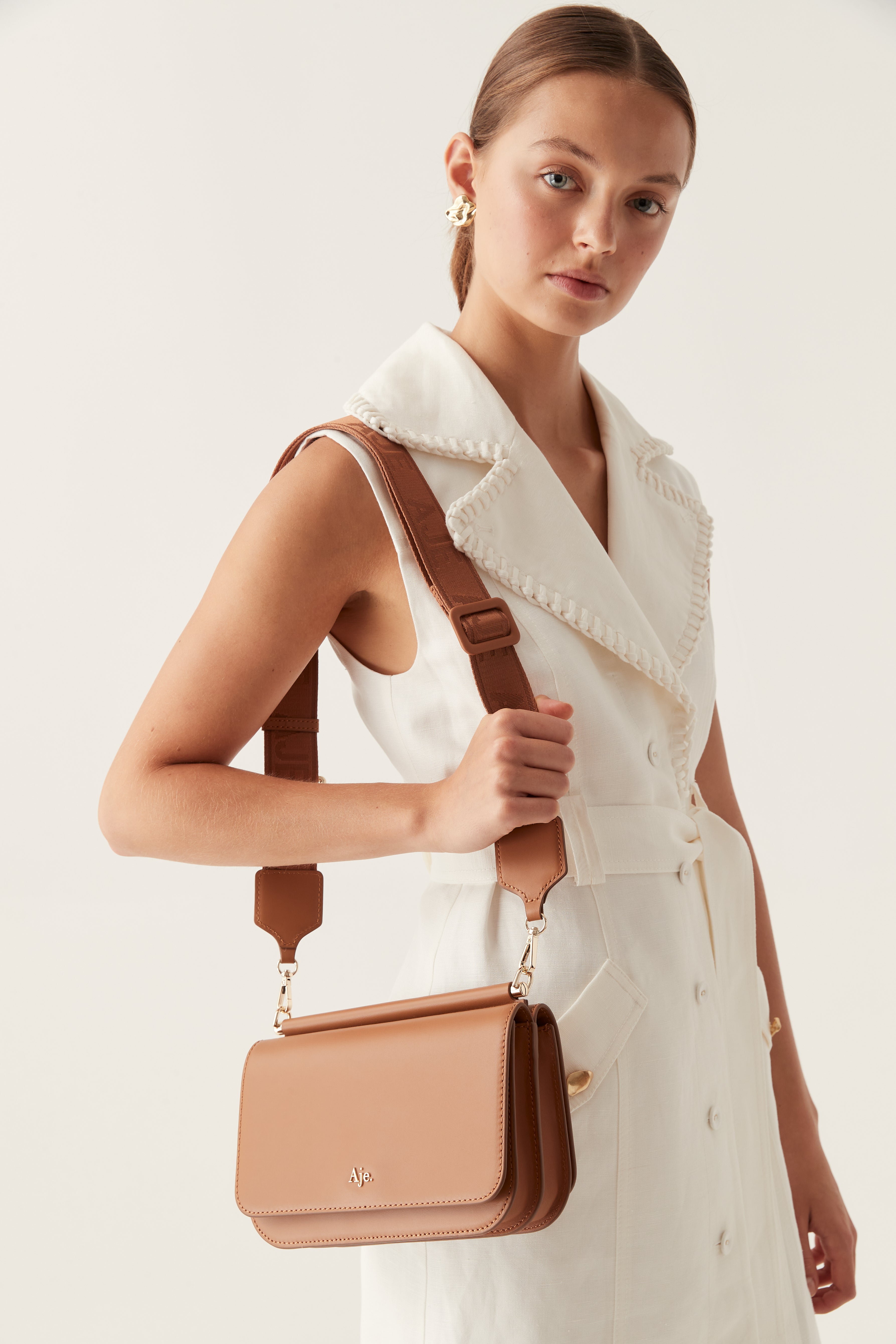 Aje nova leather crossbody bag Clearance