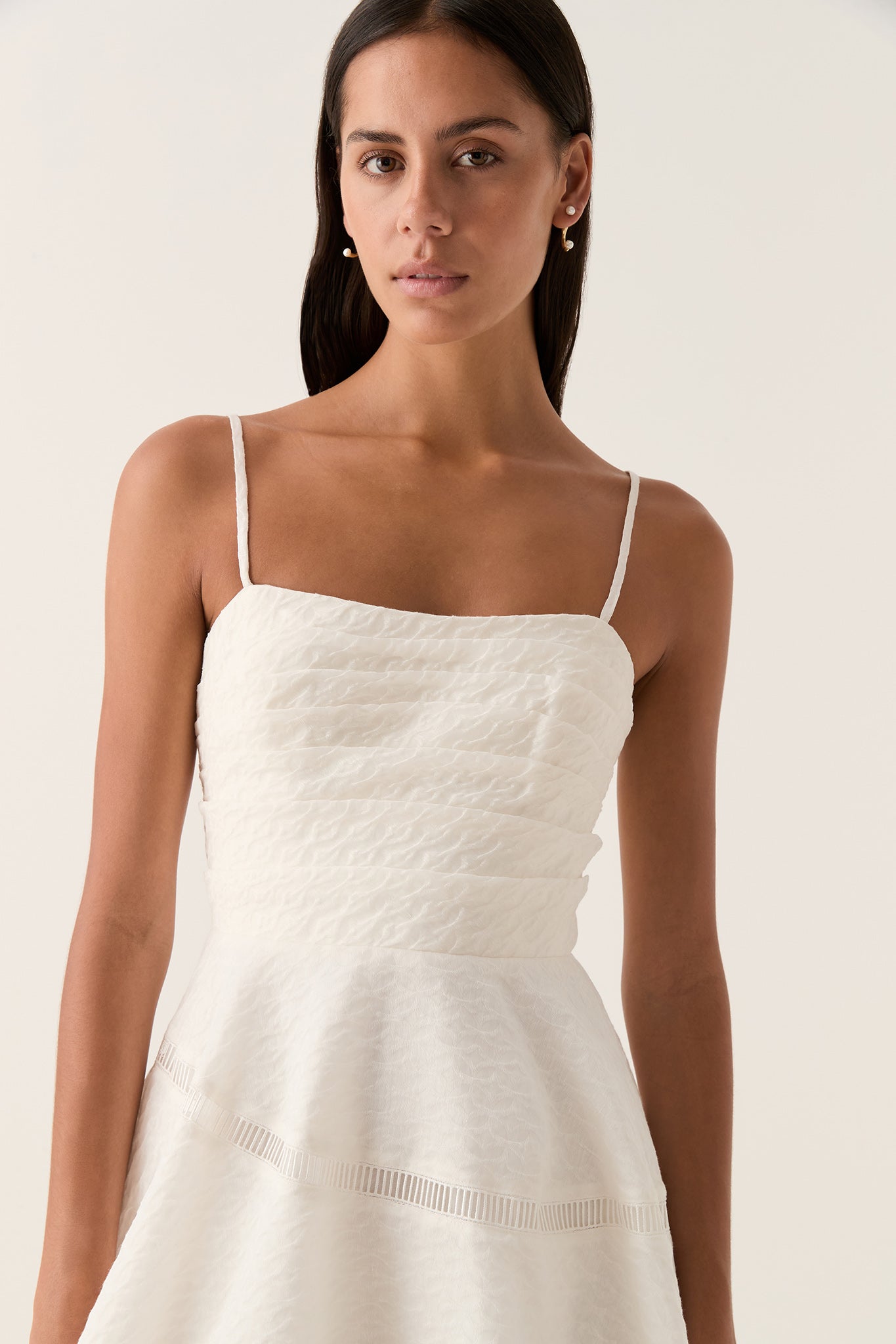 Cinque Jacquard Mini Dress | Ivory | Aje – Aje ROW