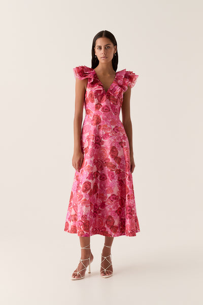 aje untamed midi dress Aje Untamed Midi Dress Divine Orchid Size 16