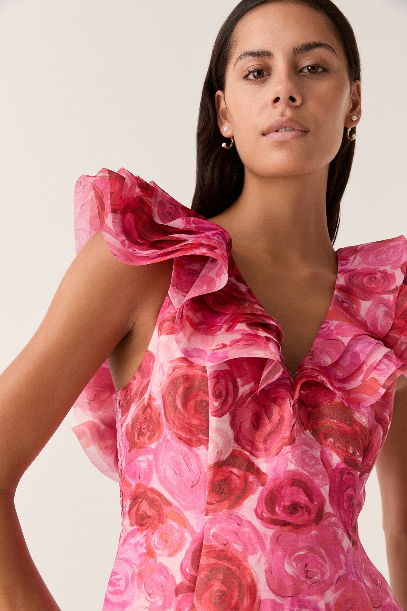 aje enchanted plunge midi dress Rent Aje Enchanted Plunge Midi Dress - Aje