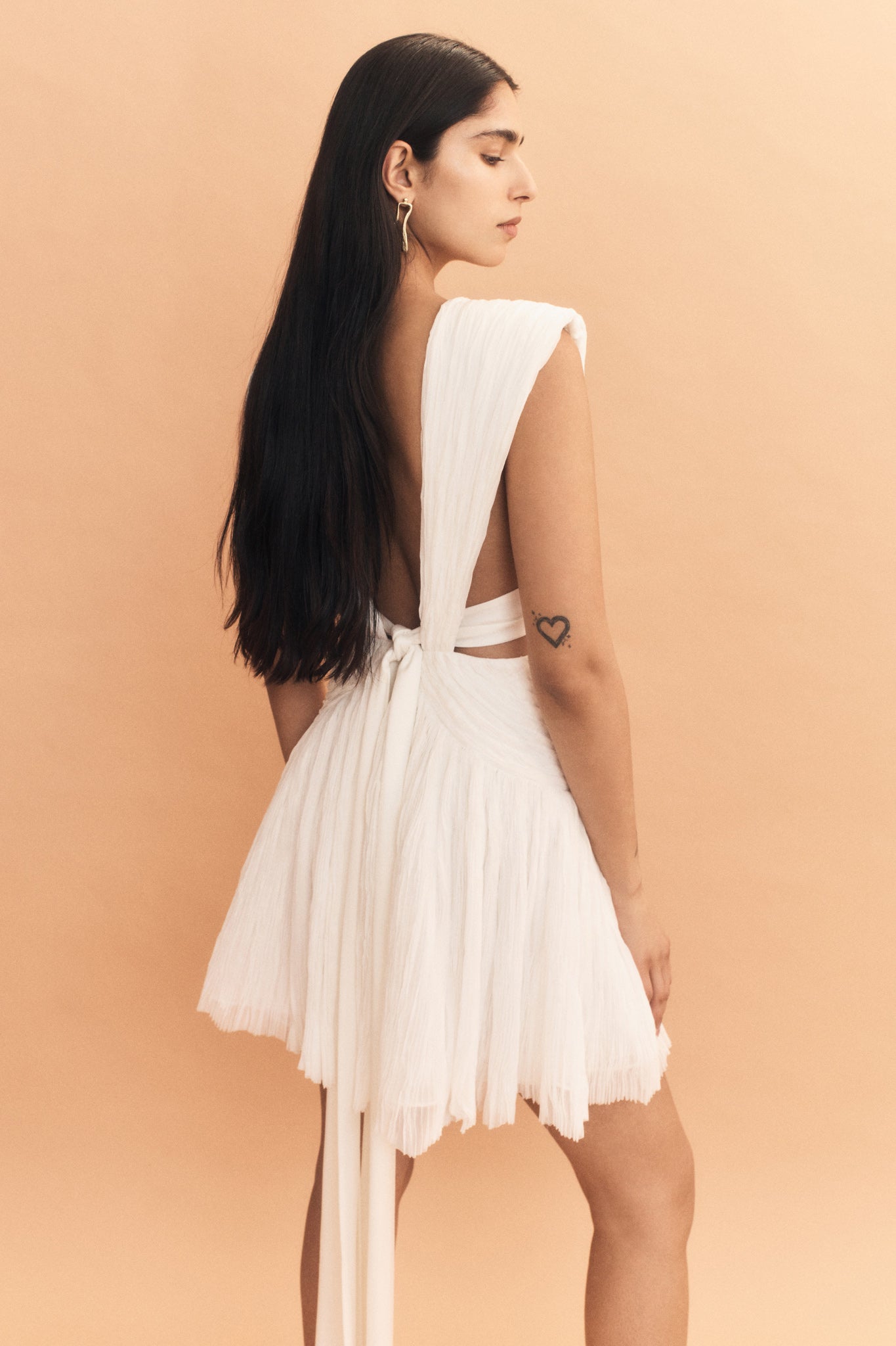 aje escapist mini dress Escapist Mini Dress-IVORY / 4