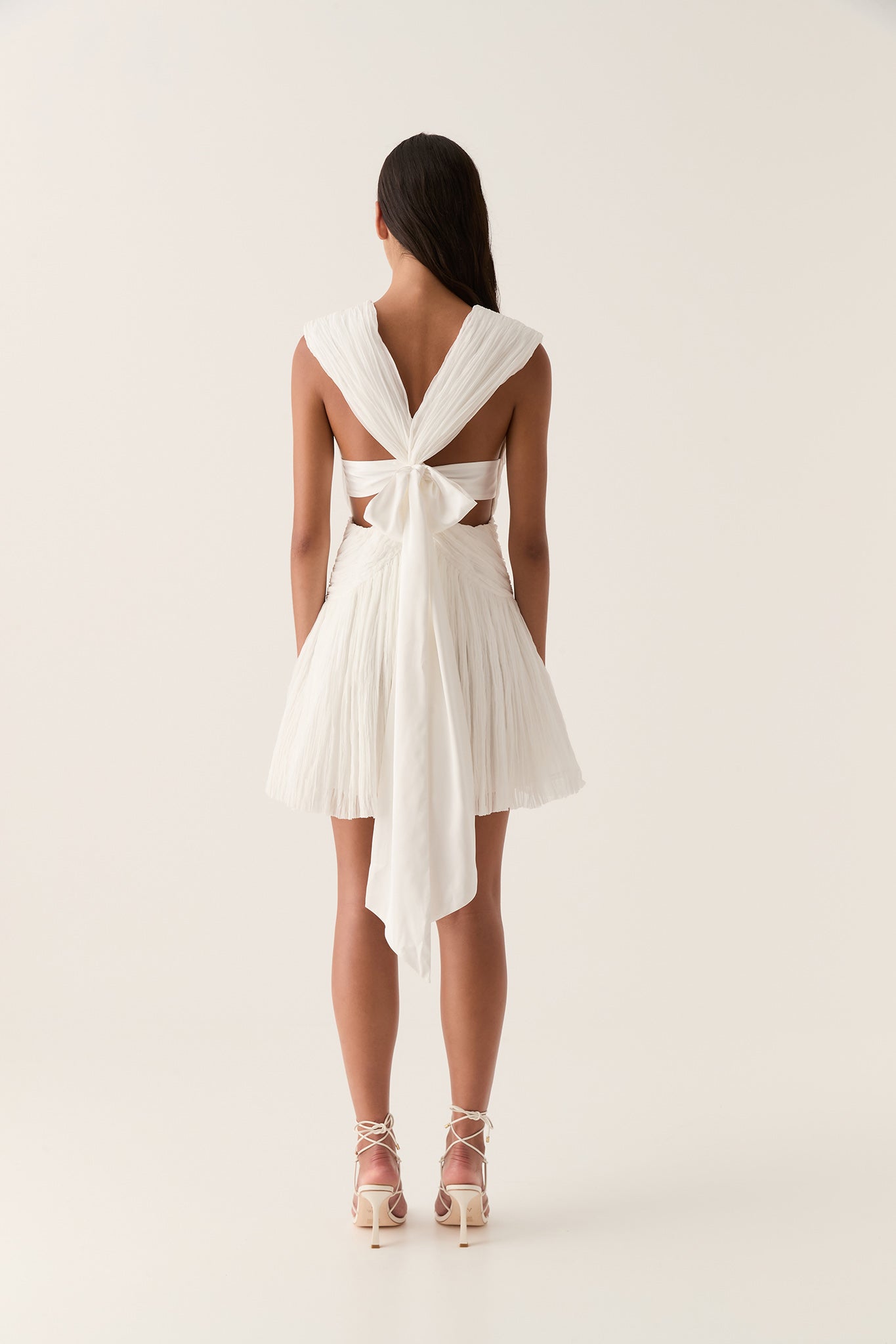 aje escapist mini dress Escapist Mini Dress-IVORY / 4