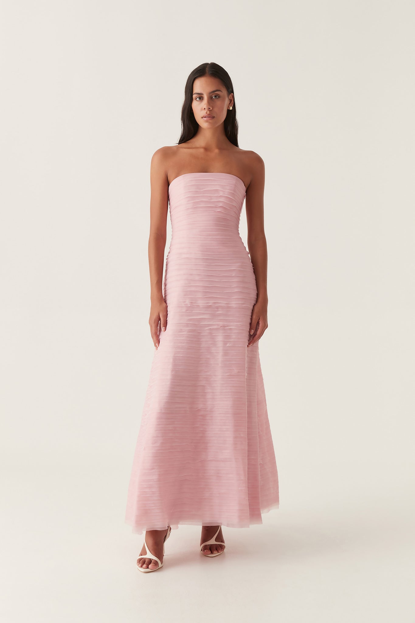 Soundscape Maxi Dress, Chalk Pink
