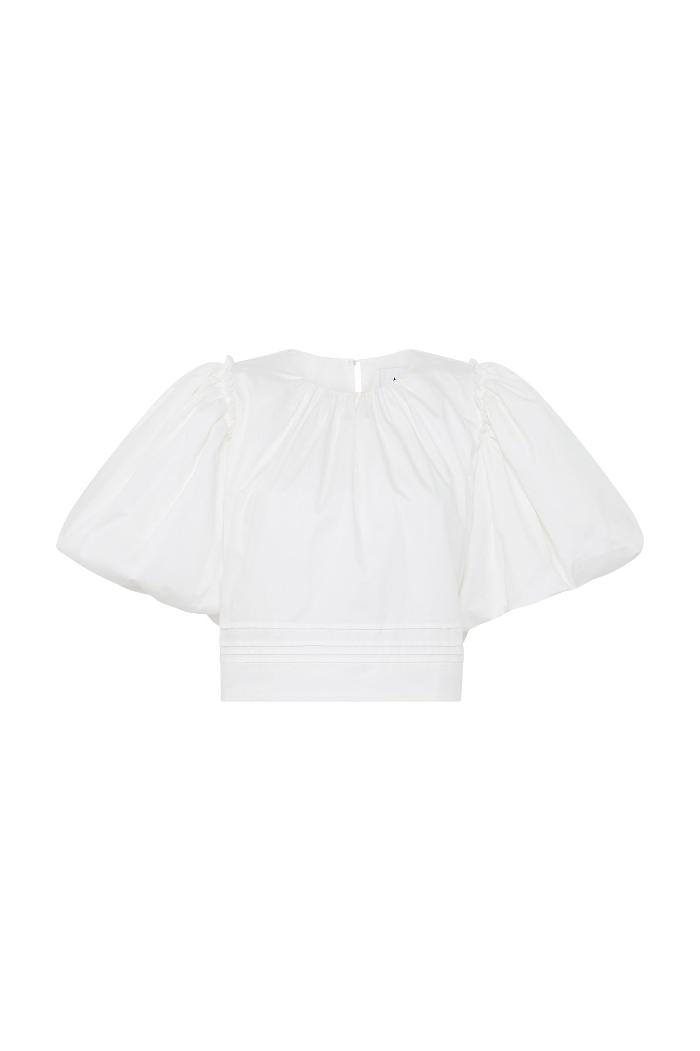 Ney Pin Tuck Detail Top, Ivory