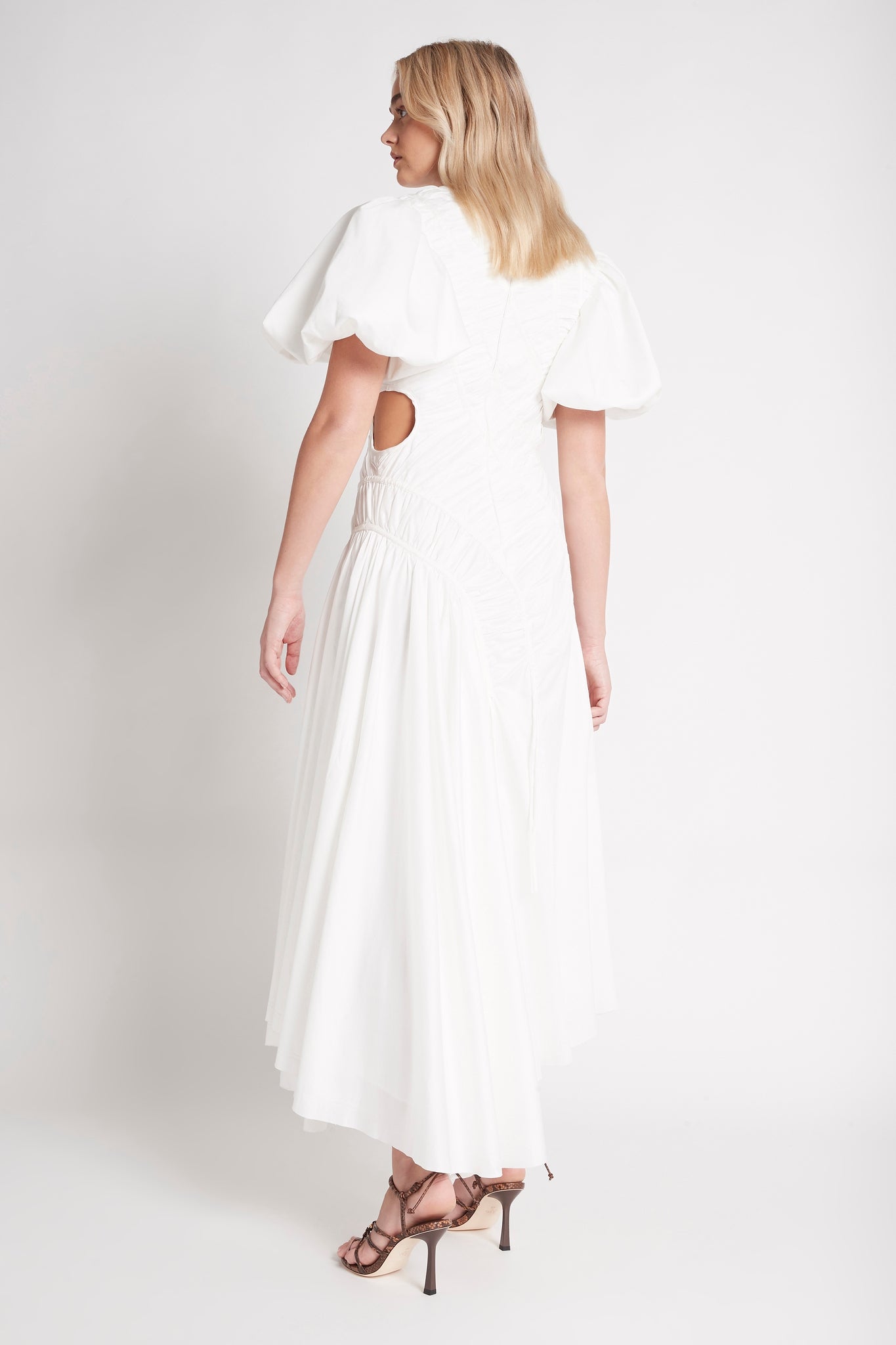 Siren Drawstring Midi Dress | Ivory | Aje – Aje World