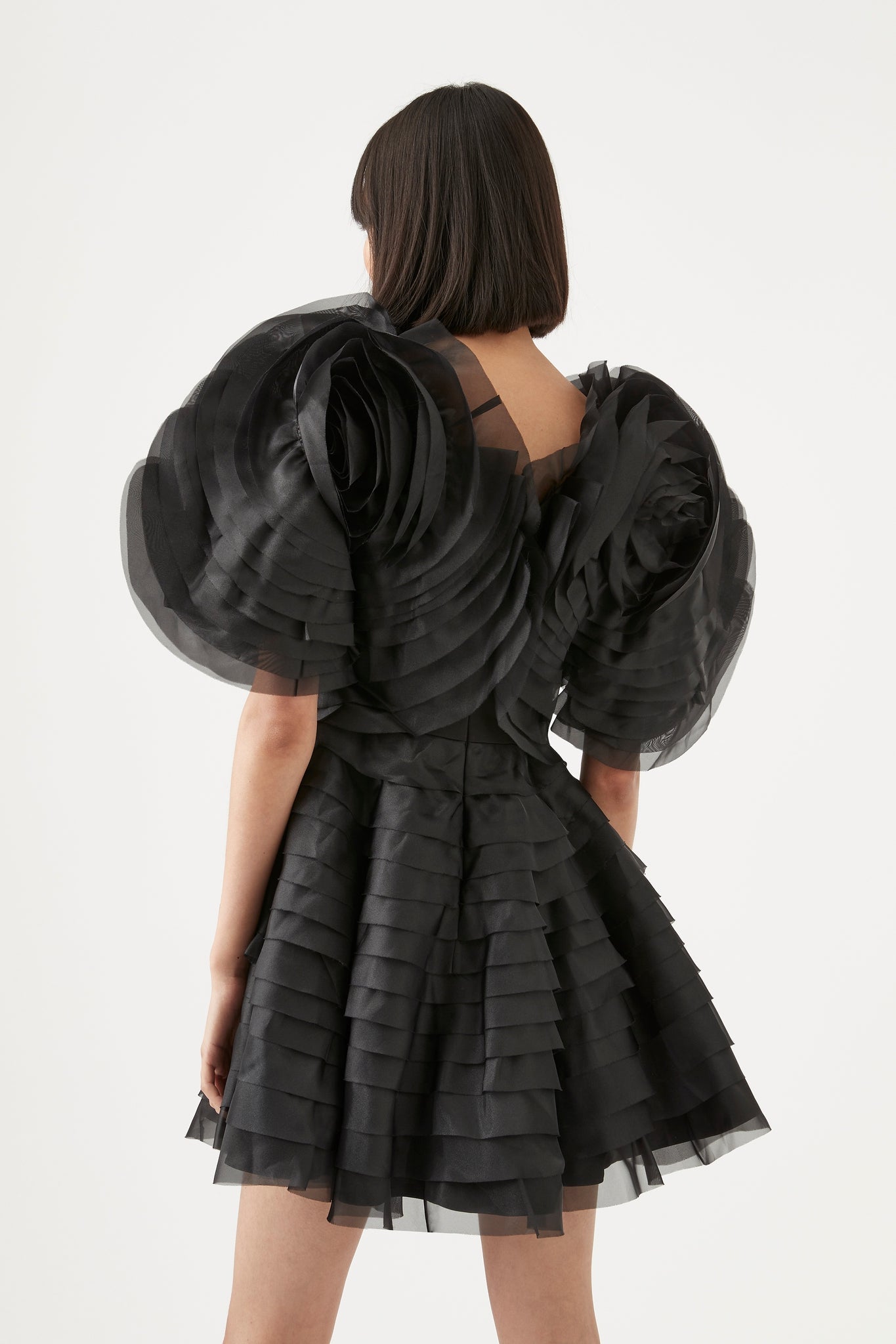 Amour Ruffle Mini Dress | Black | Aje – Aje World