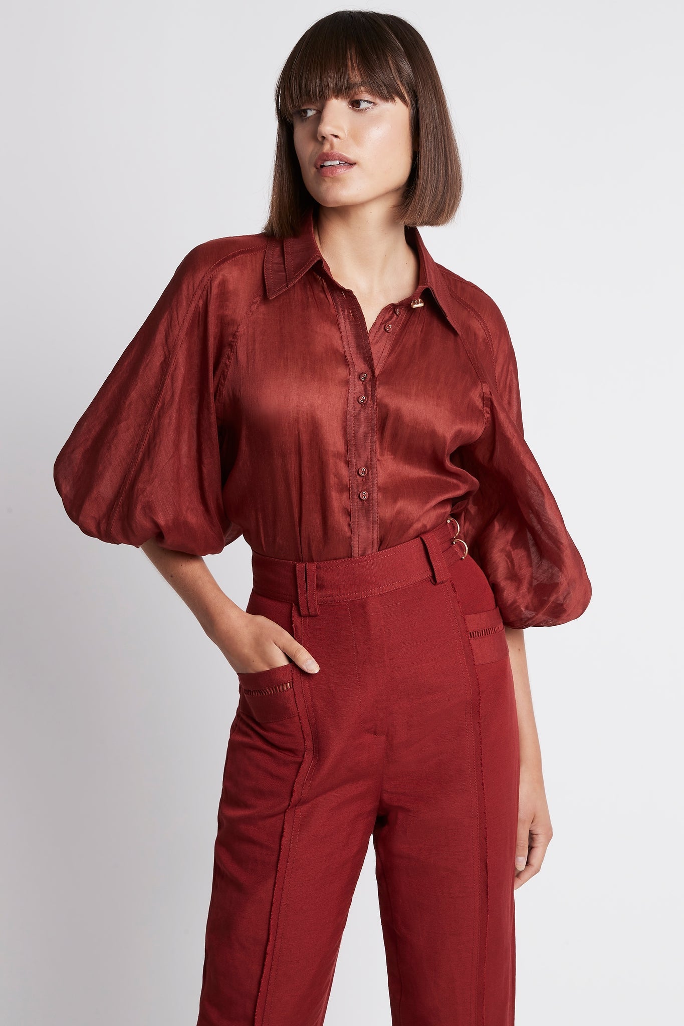 Palms Puff Sleeve Shirt