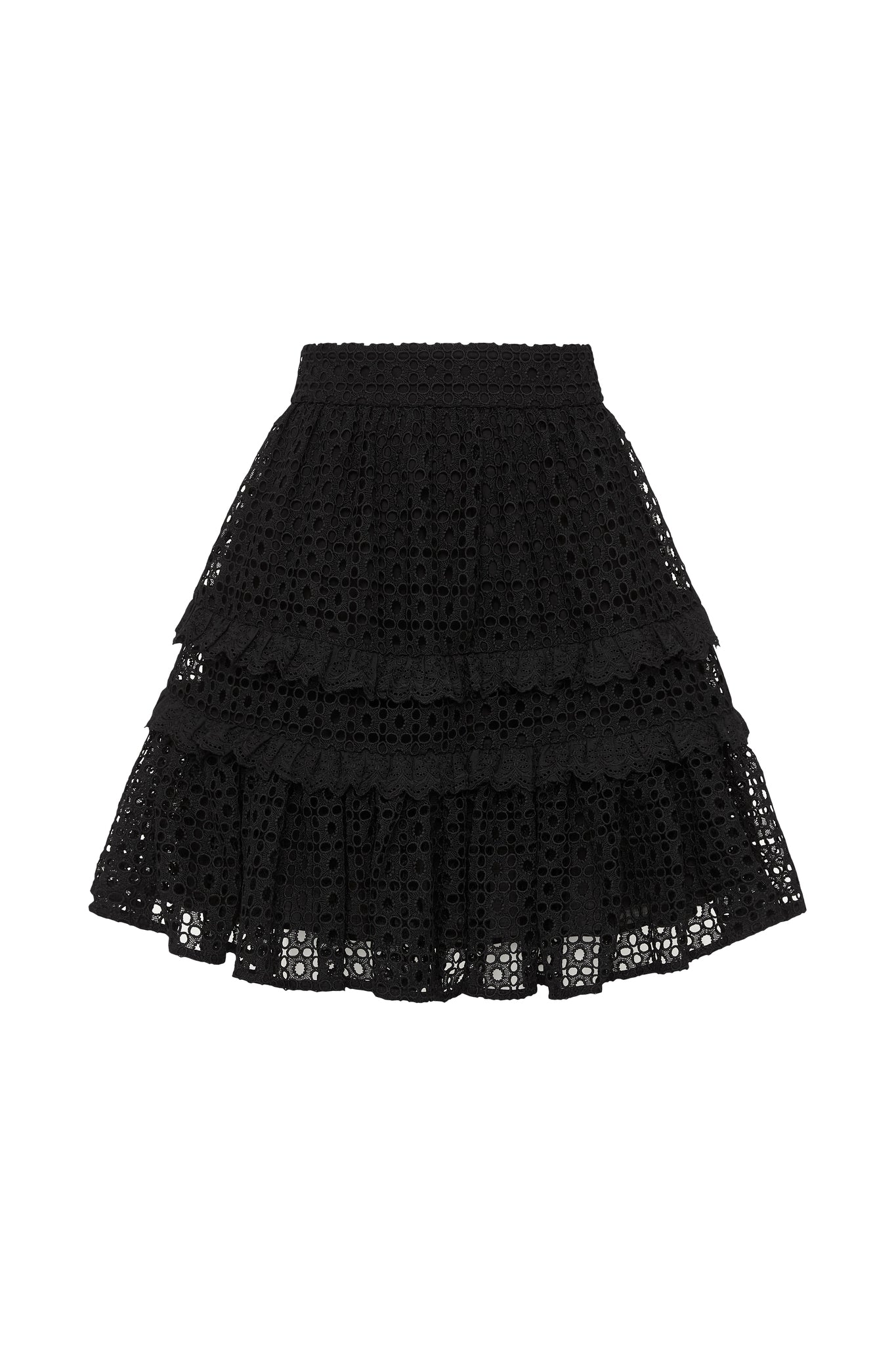 Lita Broderie Mini Skirt | Black | Aje – Aje World