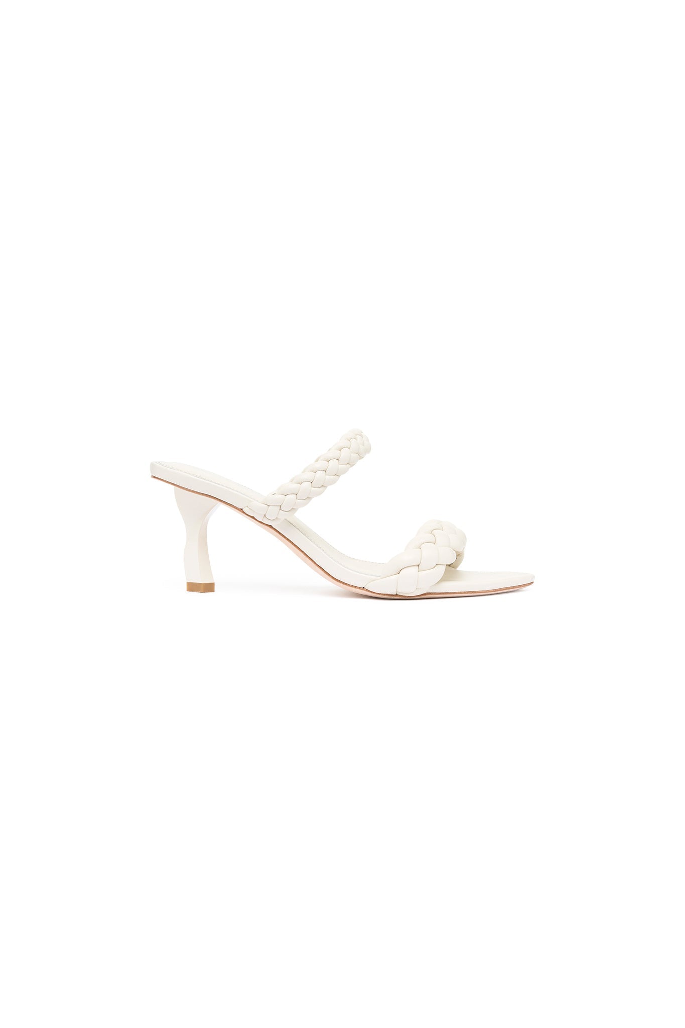 Mirage Woven Sculptural Heel-IVORY / 36