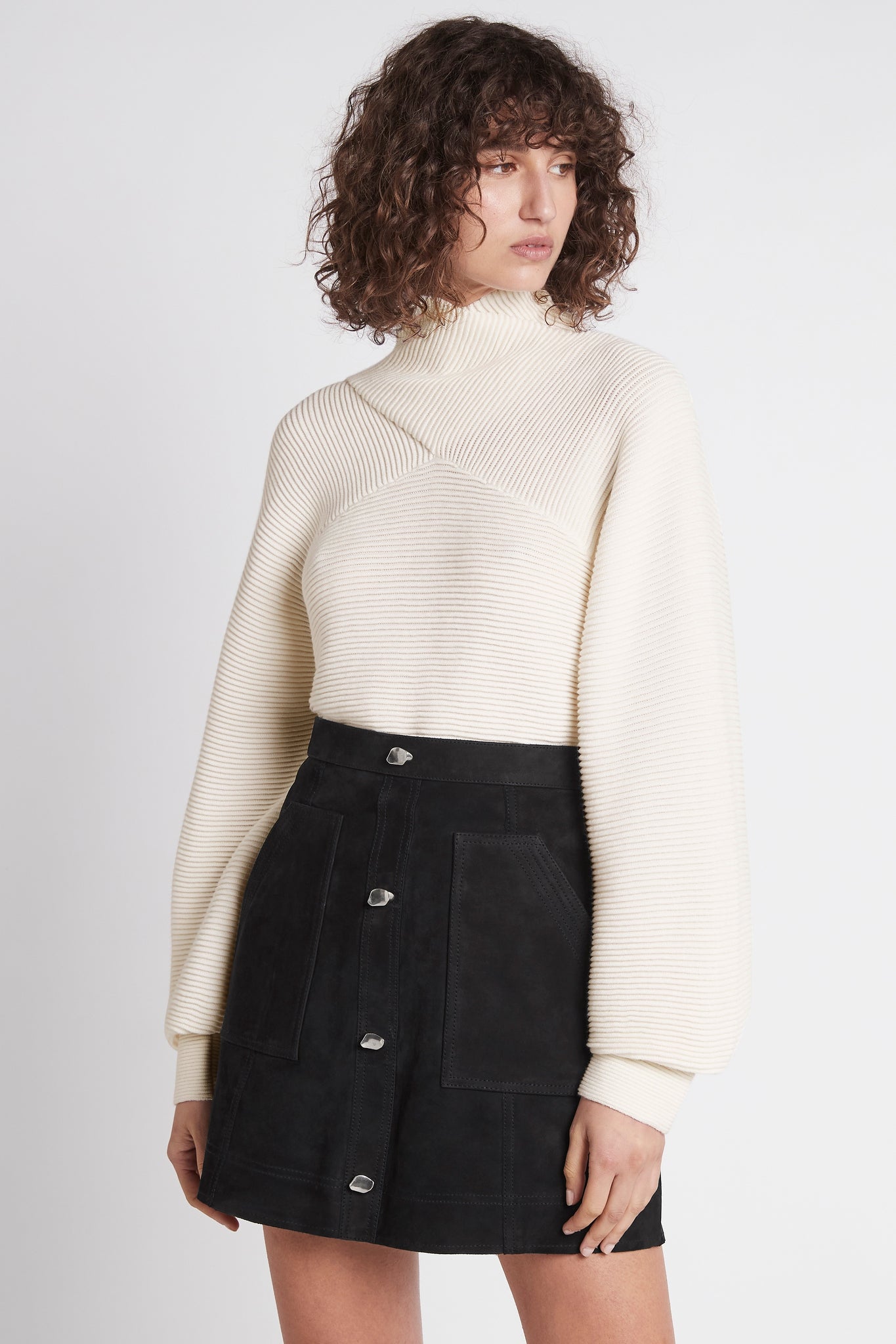 Serpentine Knit Jumper | Ivory | Aje – Aje World